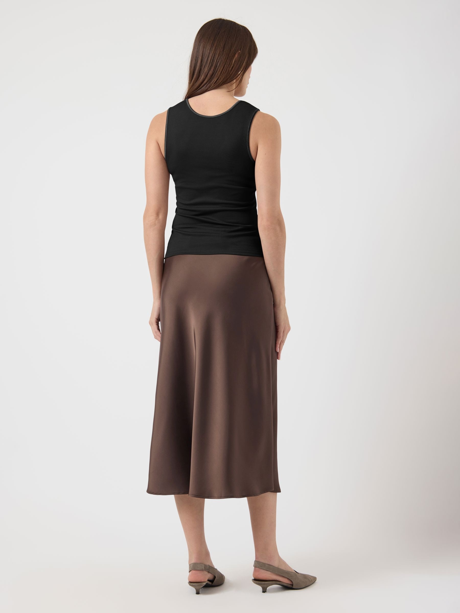 Y.A.S Débardeur »YASPALOMA TANK TOP NOOS« mit Satinpaspel