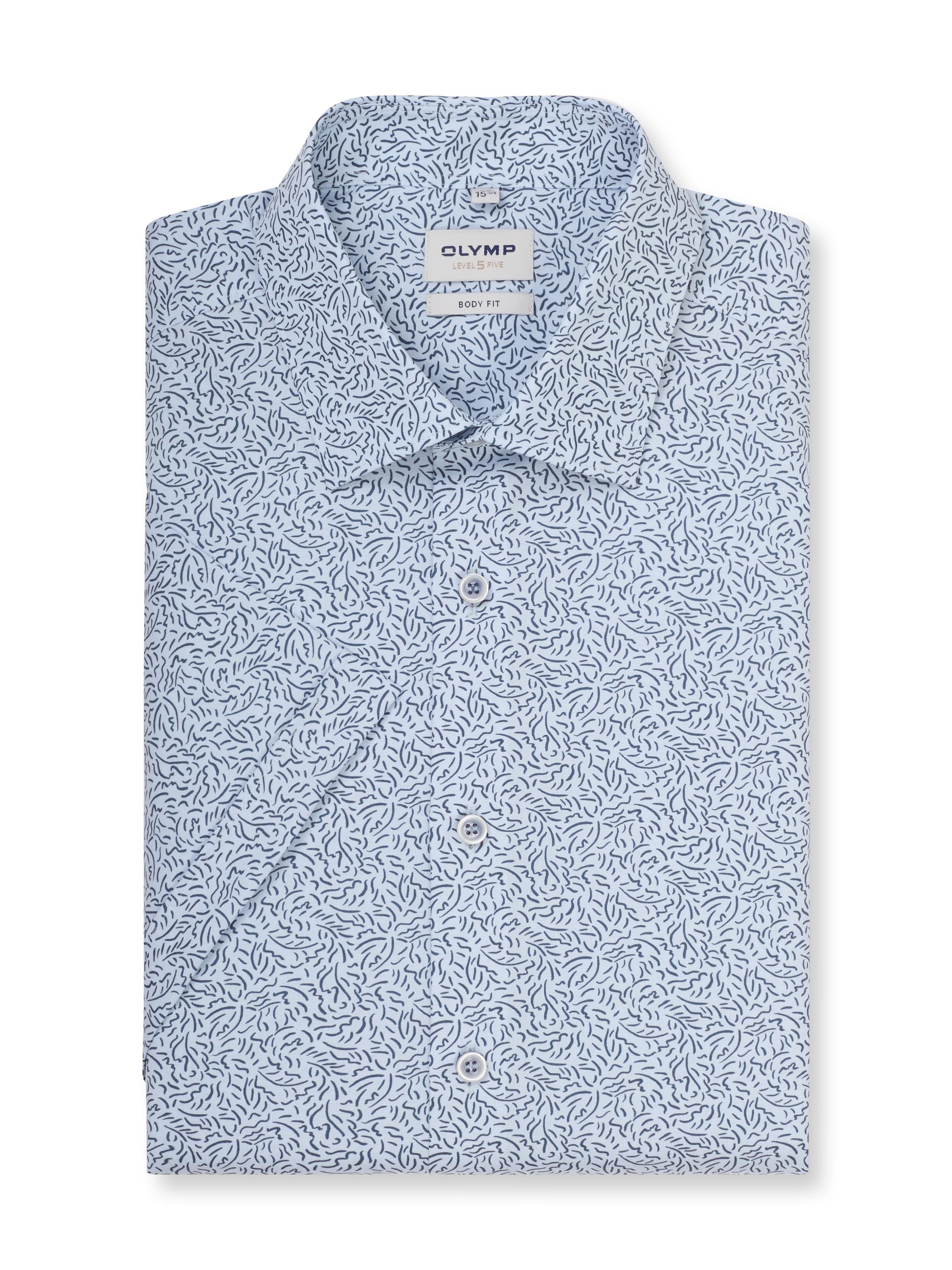 OLYMP Chemise à manches courtes »Level Five« Chemise business, coupe body fit, col Kent