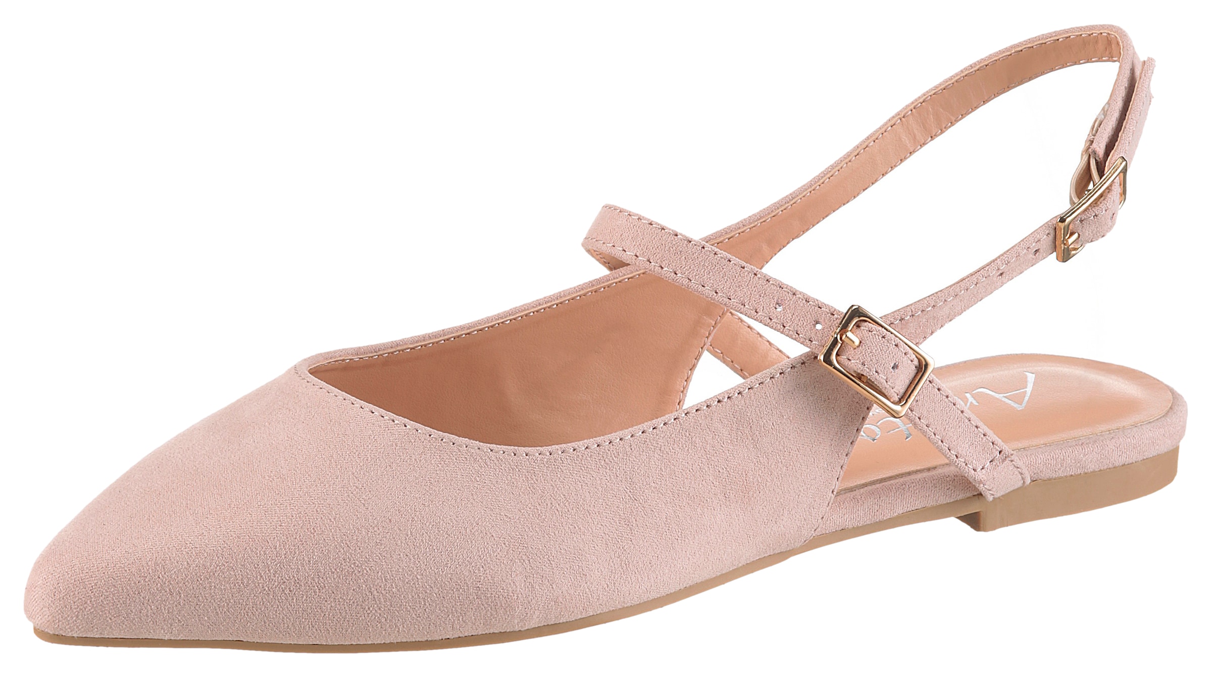 Aniston SHOES Pompes à sling  plat, chaussure d'été, sandale à brides - forme étroite