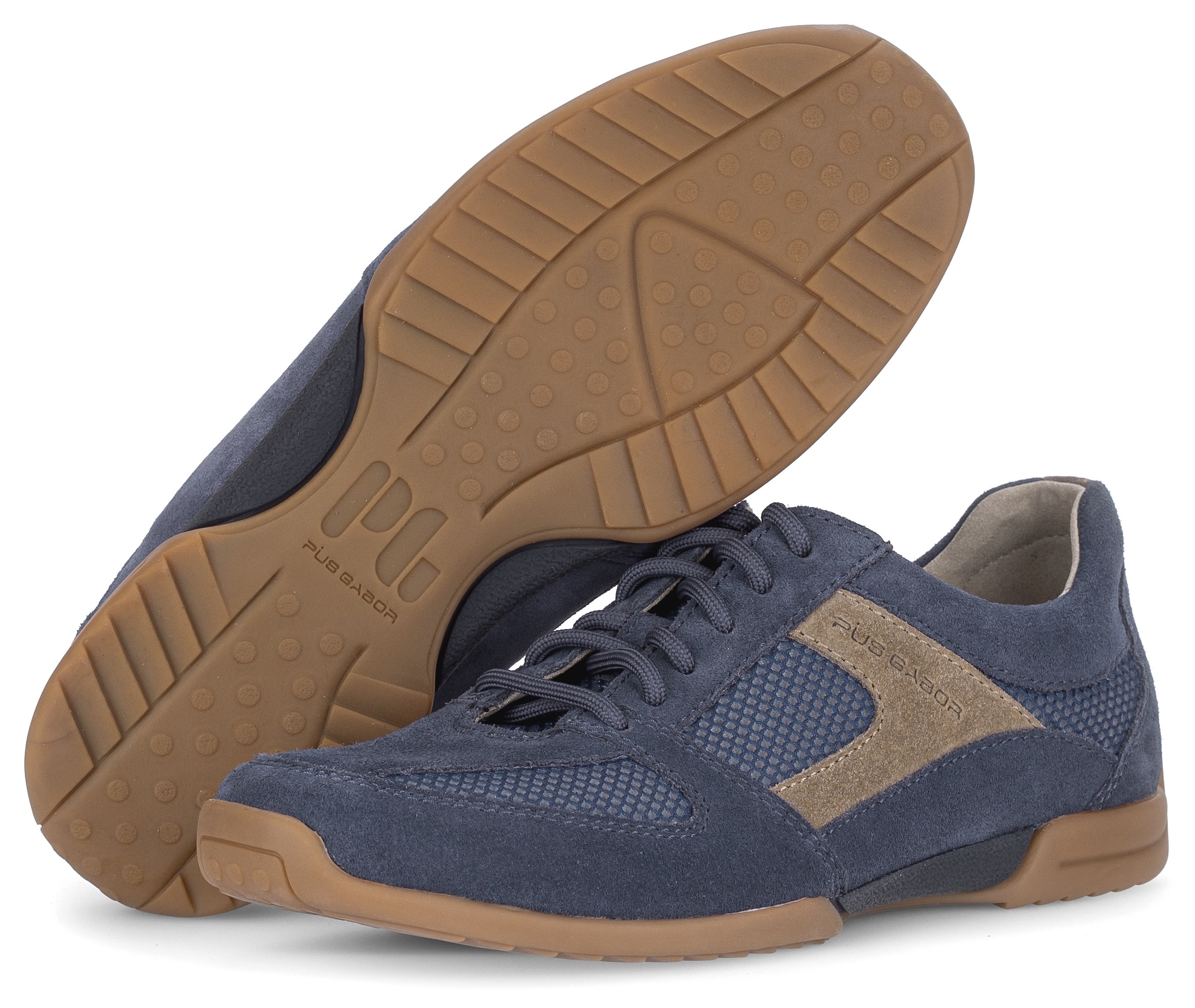 Pius Gabor Sneakers  chaussure de loisirs, chaussure basse, chaussure à lacets avec empiècement contrastant, largeur G