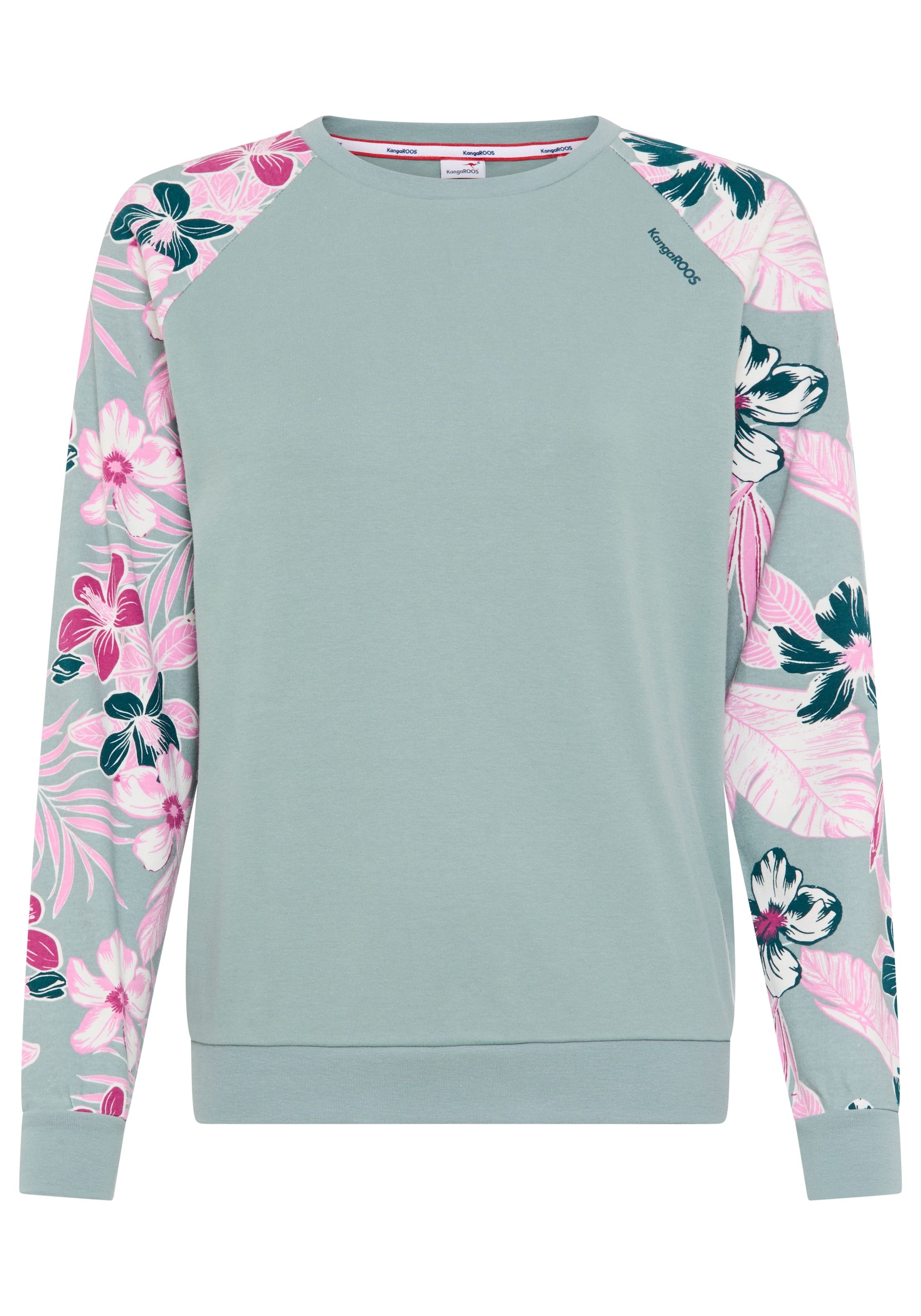 KangaROOS Sweat-shirt , manches avec imprimé floral
