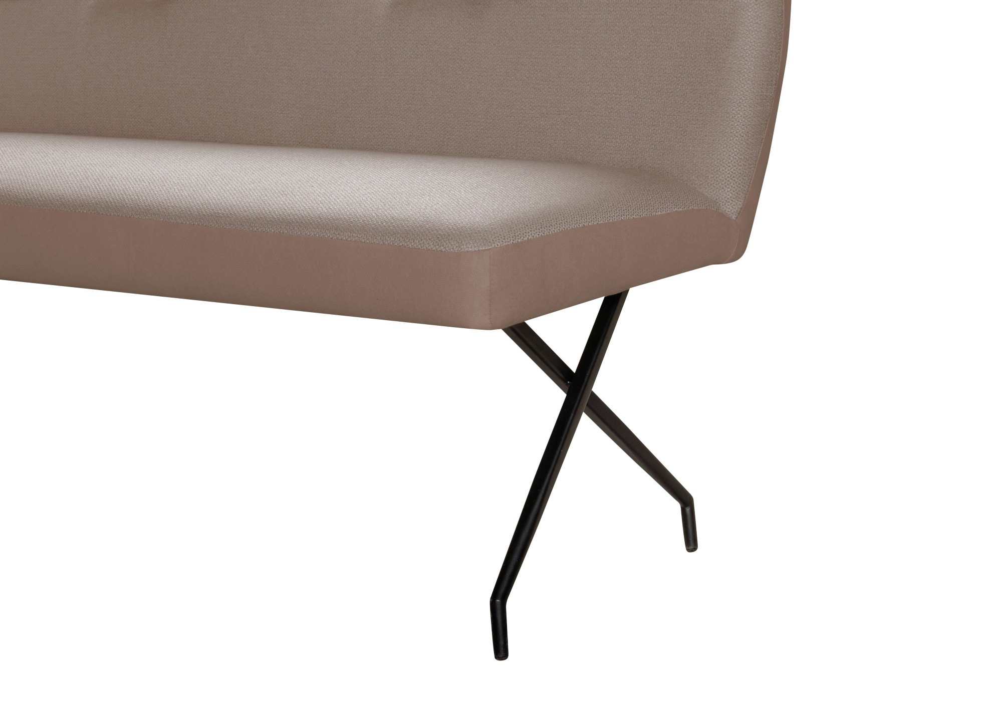 GOODproduct Ensemble de bancs d'angle »Bruna Essecke, Sitzgruppe, Eckbankgruppe, Küchenbankgruppe« Ensemble, 4tlg, 4 pièces tlg. Stuhl: 360° drehbar (Rückst.), 2-Stoff-Design. Wellenfederung Eckbank