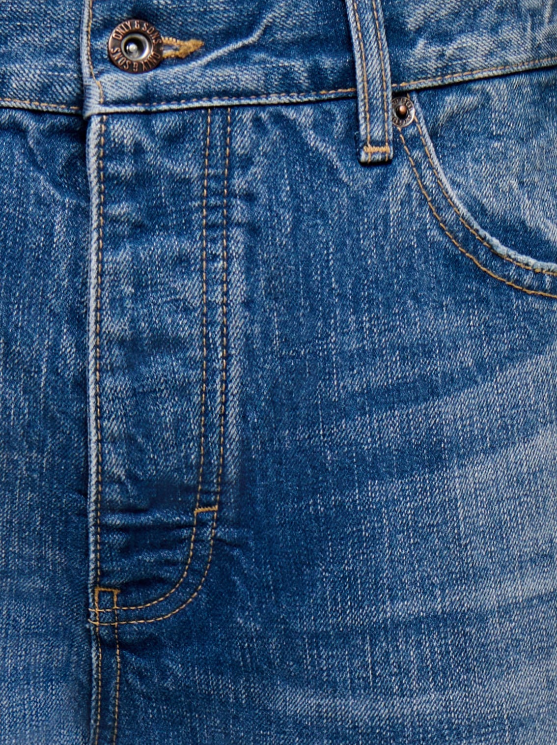 ONLY & SONS »ONSFADE LOOSE BOX TAI DNM MU OTL« Baumwolle, relaxed fit