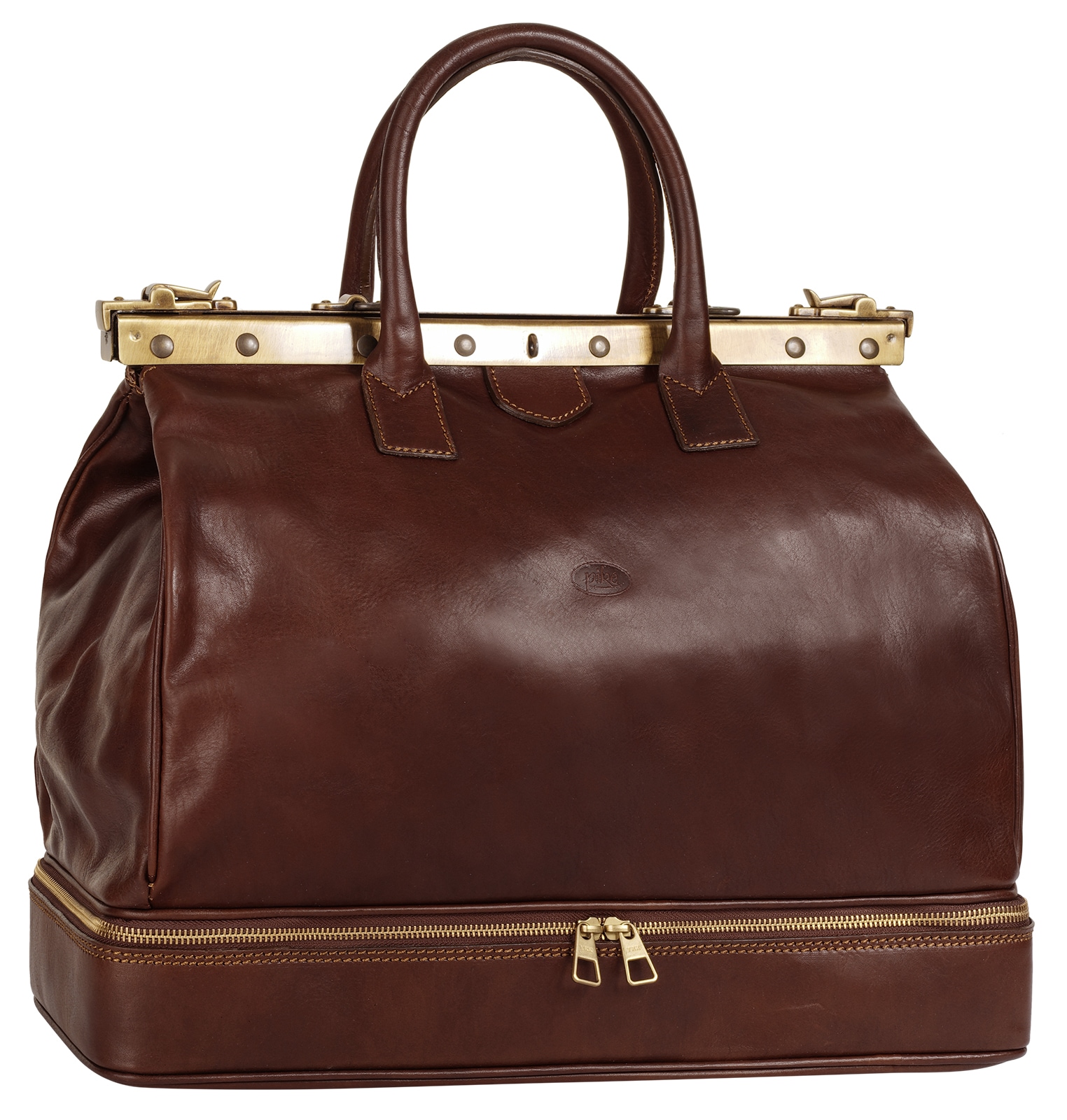 Piké Sac de voyage echt Leder, Made in Italy