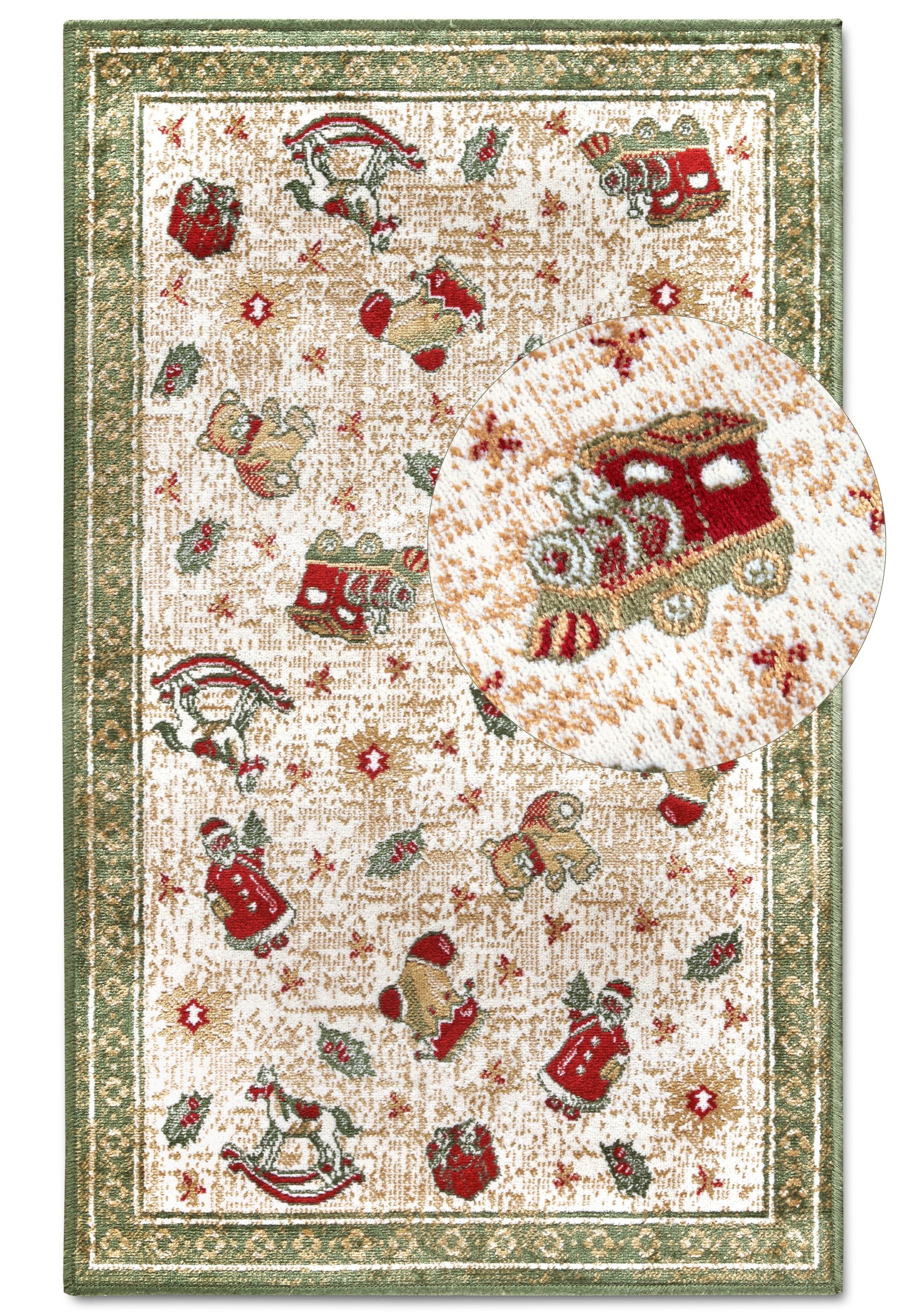 Villeroy & Boch Tapis »Nostalgic Shine Toy's Delight, eckig, rund und Läufer« Rectangulaire 6 mm Höhe Weihnachten, Wohnzimmer, Flur, Geschenk, Toys Delight, Dekoration