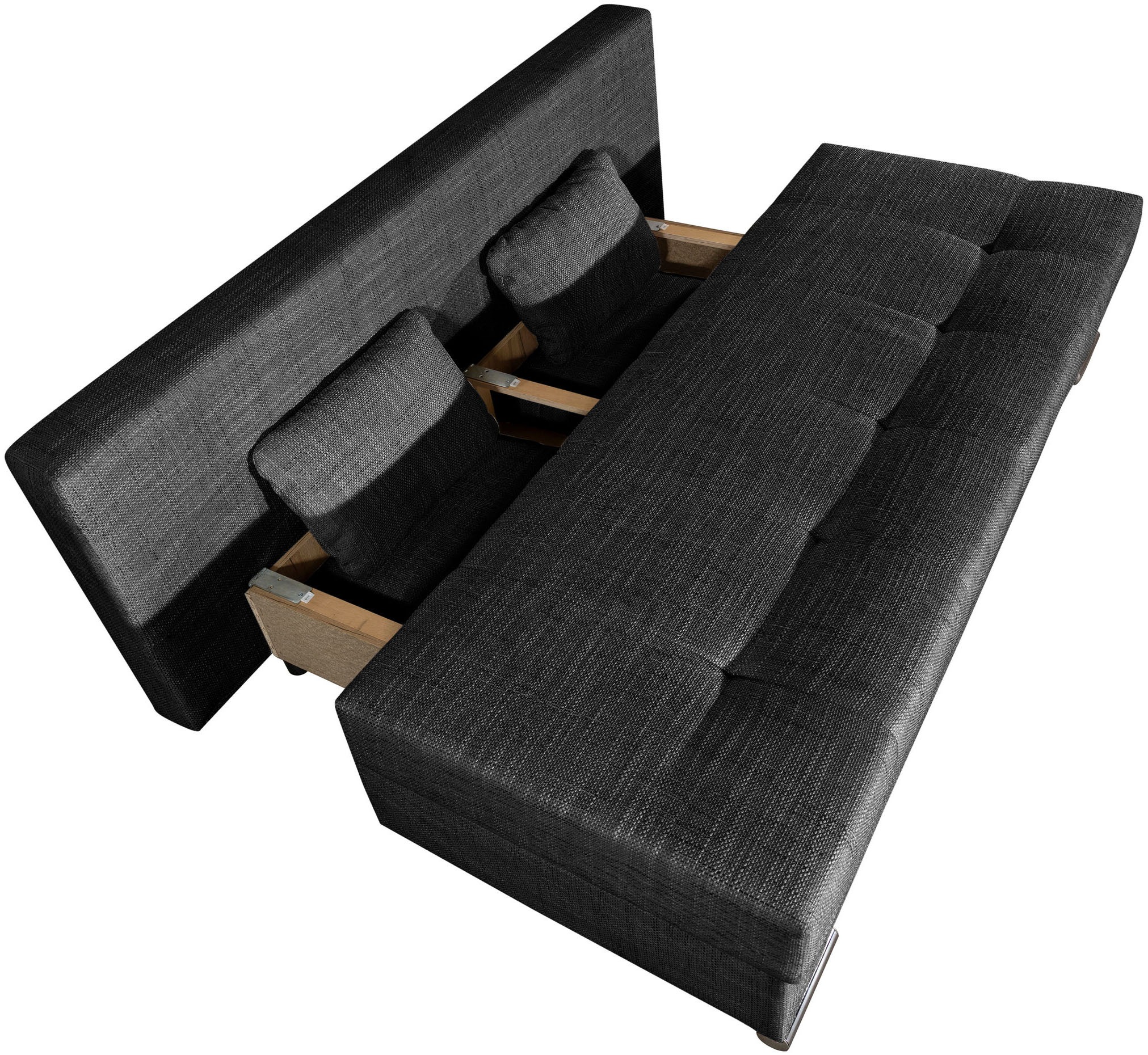 COLLECTION AB Canapé-lit »Tania, B: 194 cm, Liegefl. 140x194 cm, Federkern« Schlafsofa,Bettfunktion,Bettkasten,inklusive Rückenkissen,Federkern