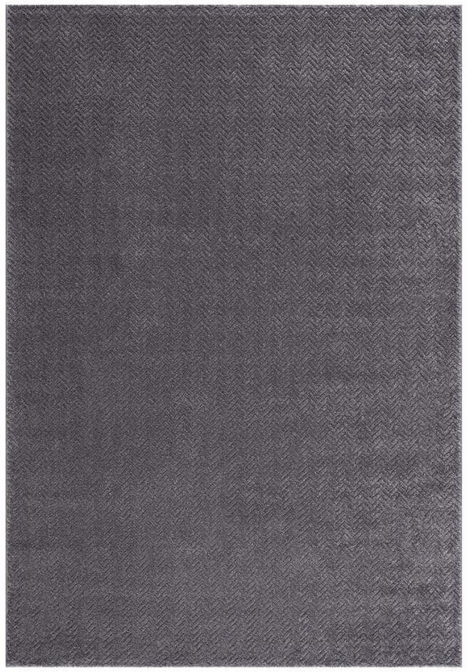 Carpet City Teppich »Friseé-Teppich  FANCY805« rechteckig 12 mm Höhe Läufer, Kurzflor, Einfarbig, 3D-Optik, Zickzack Look, Wohnzimmer