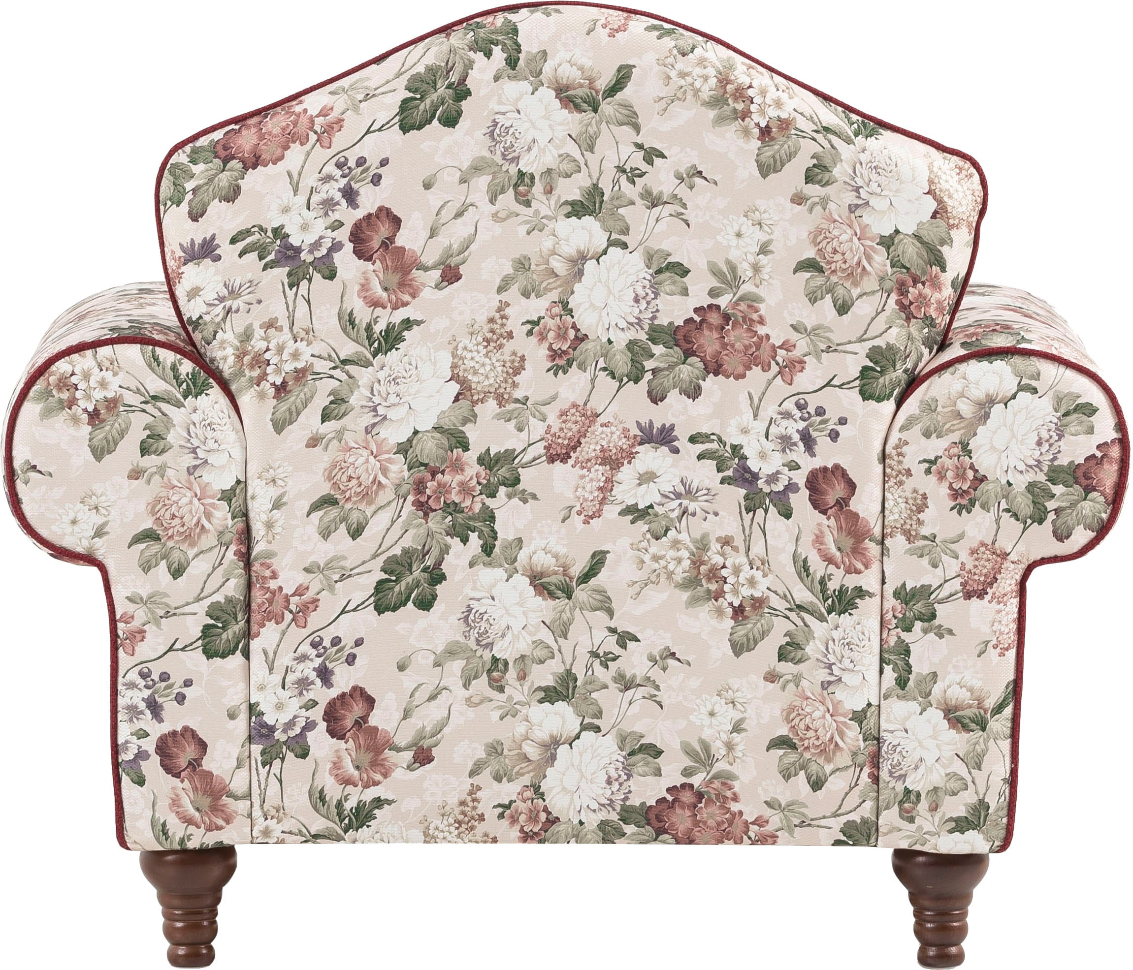 Home affaire Fauteuil »LUCIENNE« mit gedrechselten Füssen aus Holz