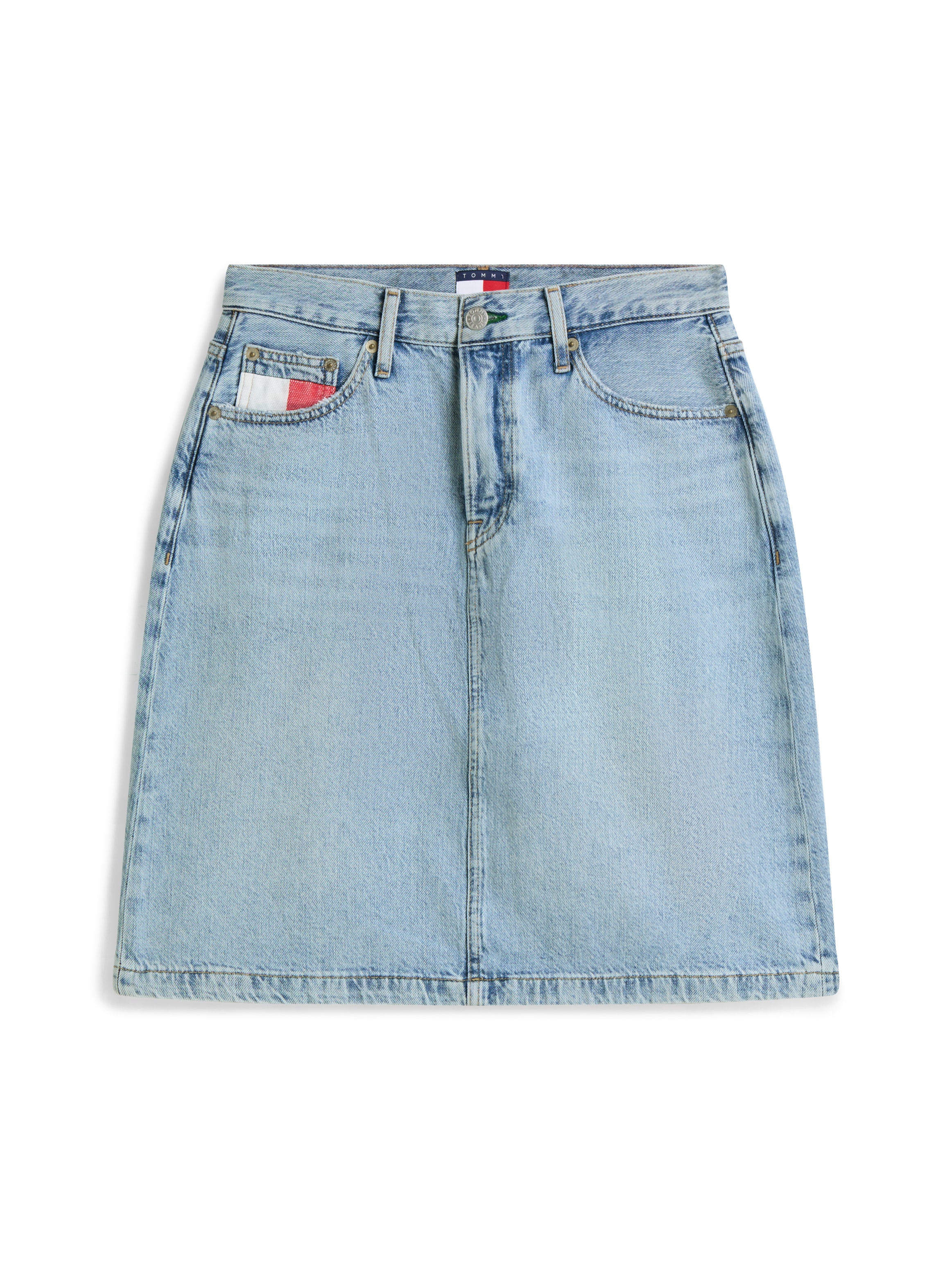 Tommy Jeans Jupe en jean »CLAIRE SKIRT RWB CBF CJ6013« Baumwolle, 5-Pocket Style