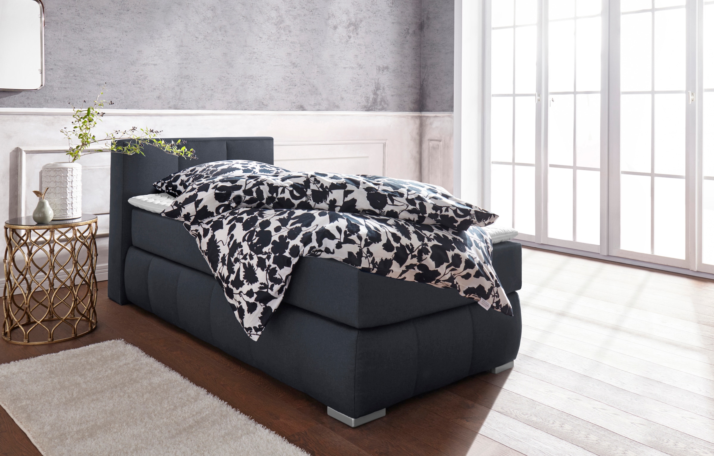 Home affaire Boxspringbett »Chelles« inkl. Kaltschaumtopper, in 5 Breiten und 3 Matratzenarten