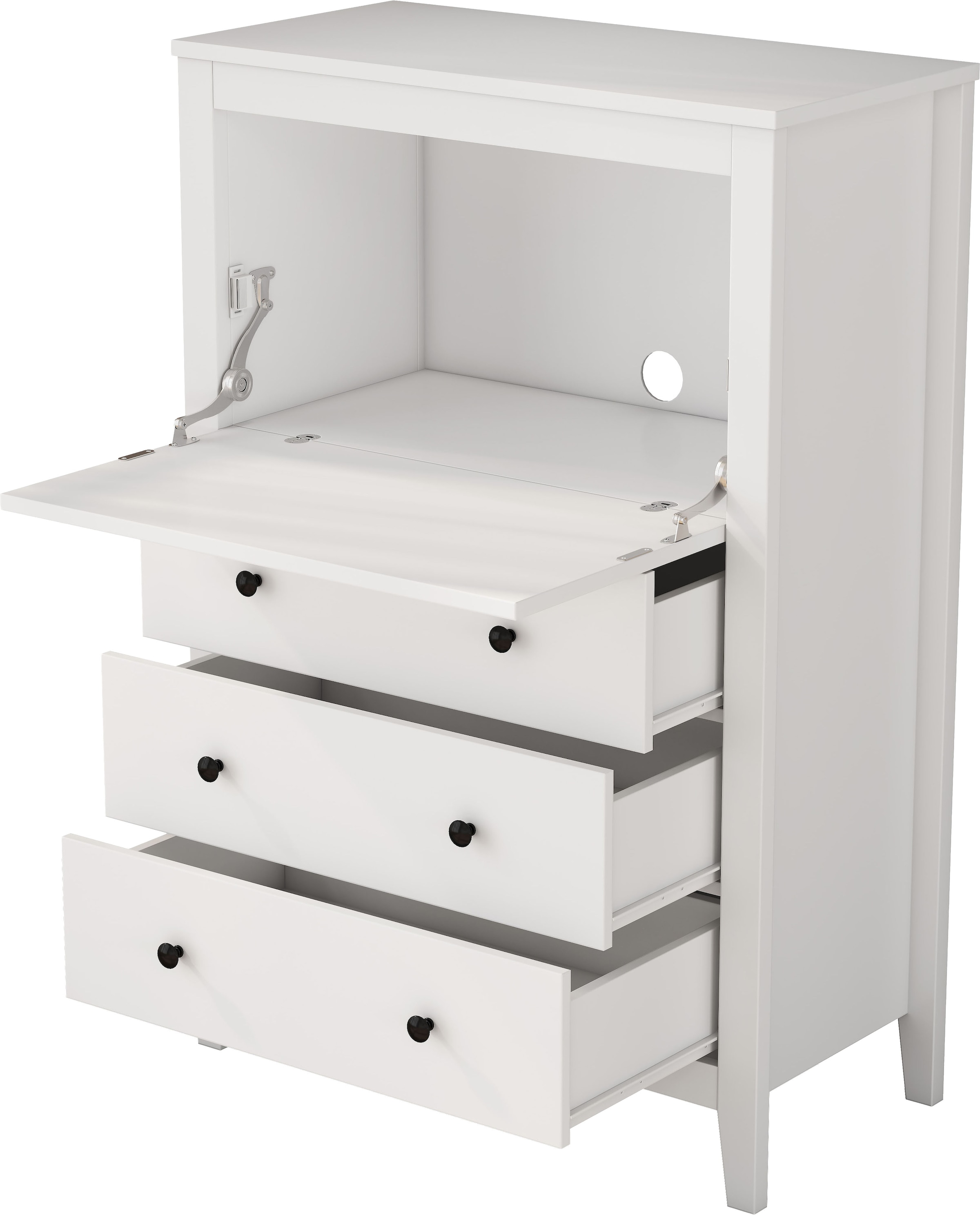 GOODproduct Secrétaire de style maison de campagne, (L/P/H) : 80/39,5/119,6 cm