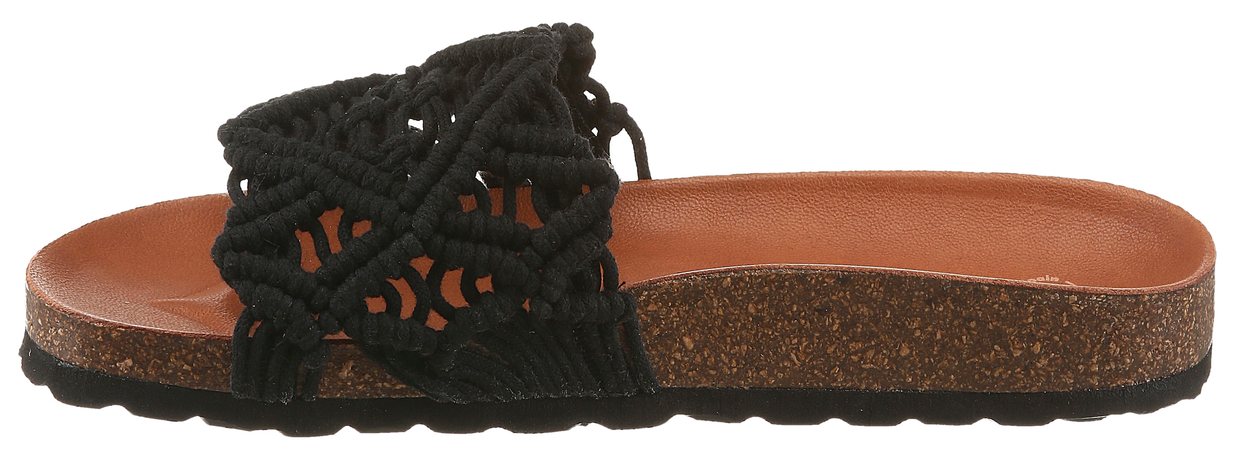 VERBENAS Pantoufles »Raga Knots Digital«  chaussure d'été, sandales de piscine, plates en look crocheté