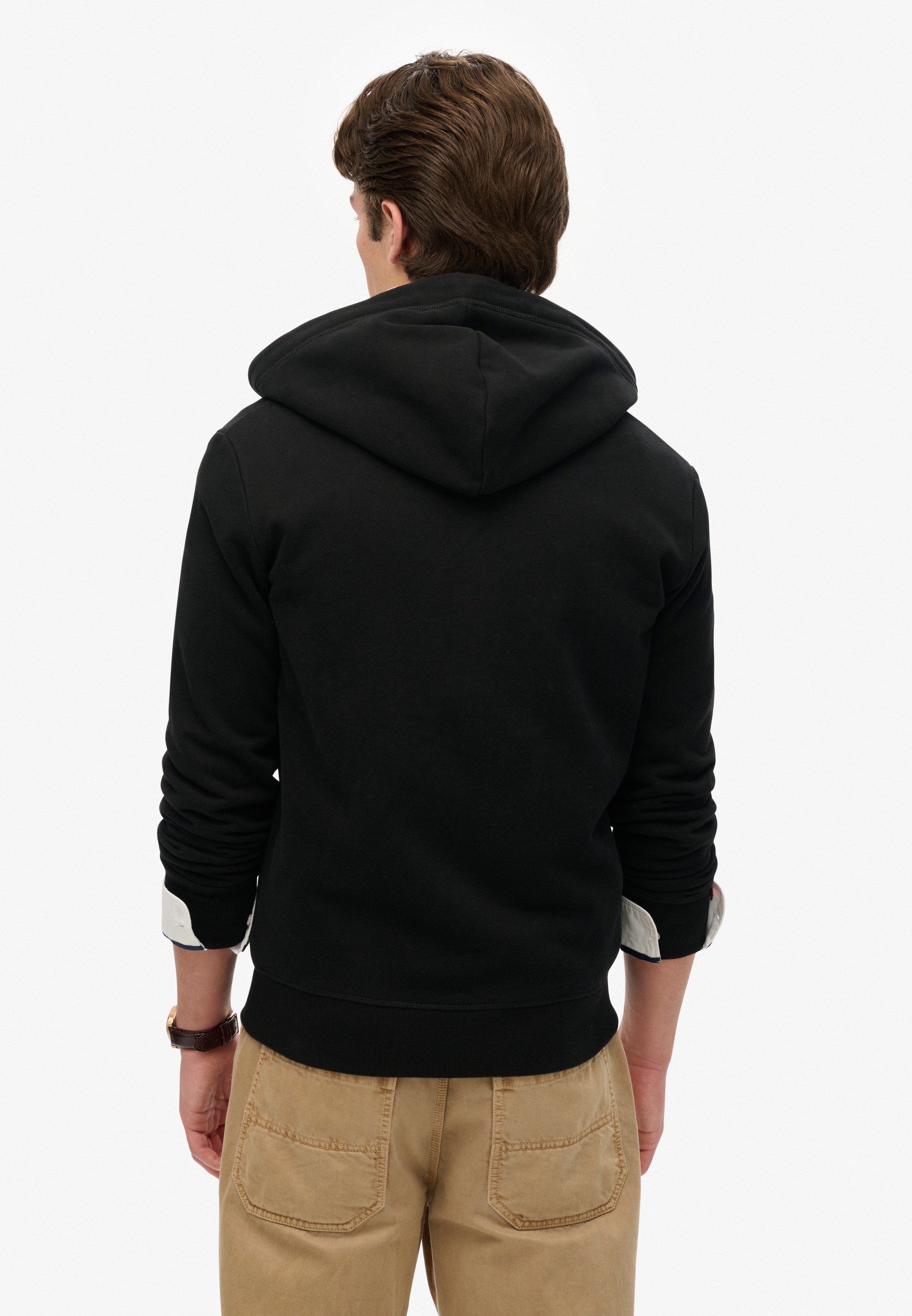 Superdry Kapuzensweatjacke »ESSENTIAL LOGO ZIP HOODIE HB« Baumwollmischung, slim fit