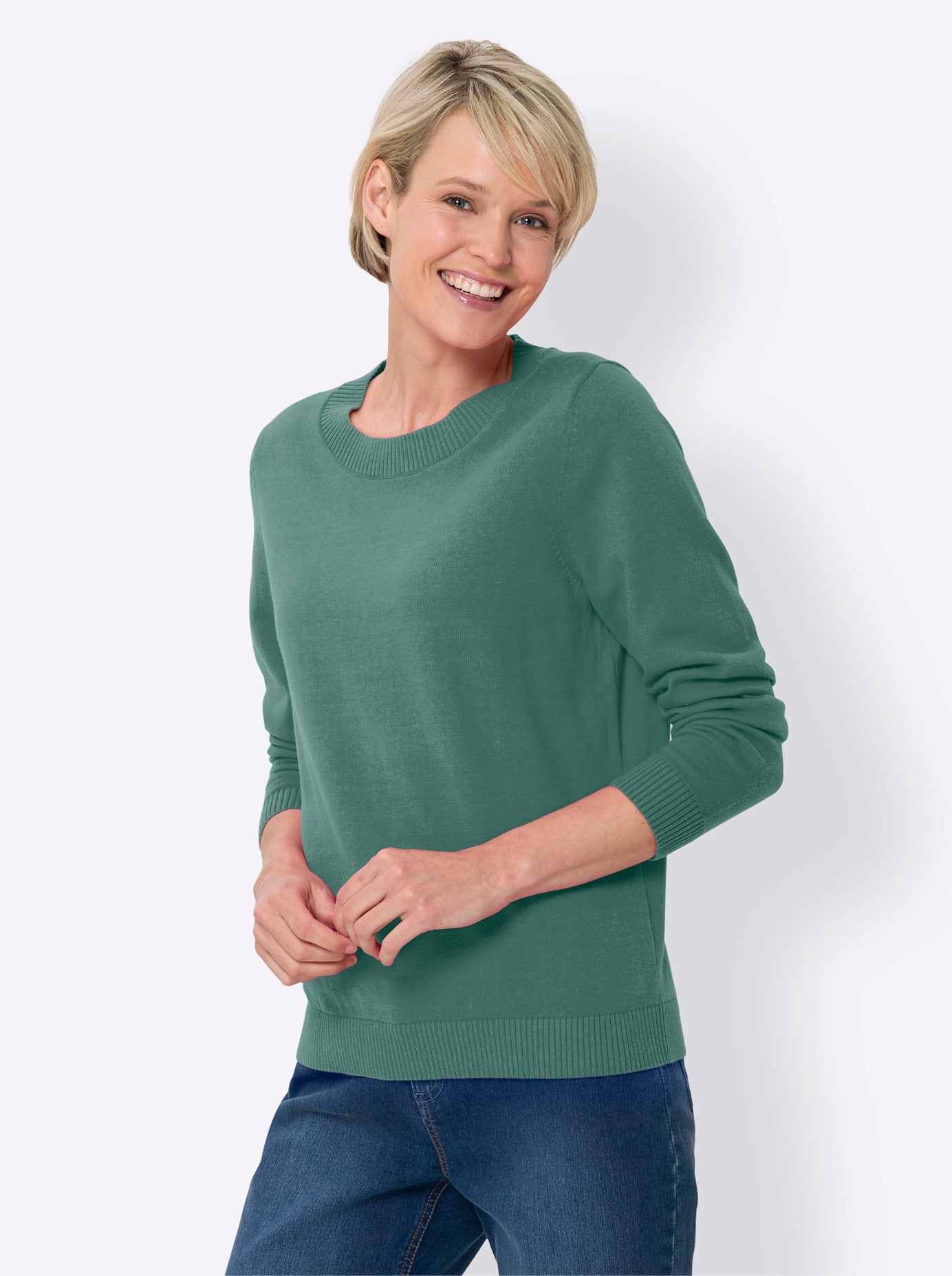 Classic Basics Pull en tricot »Langarm-Pullover«