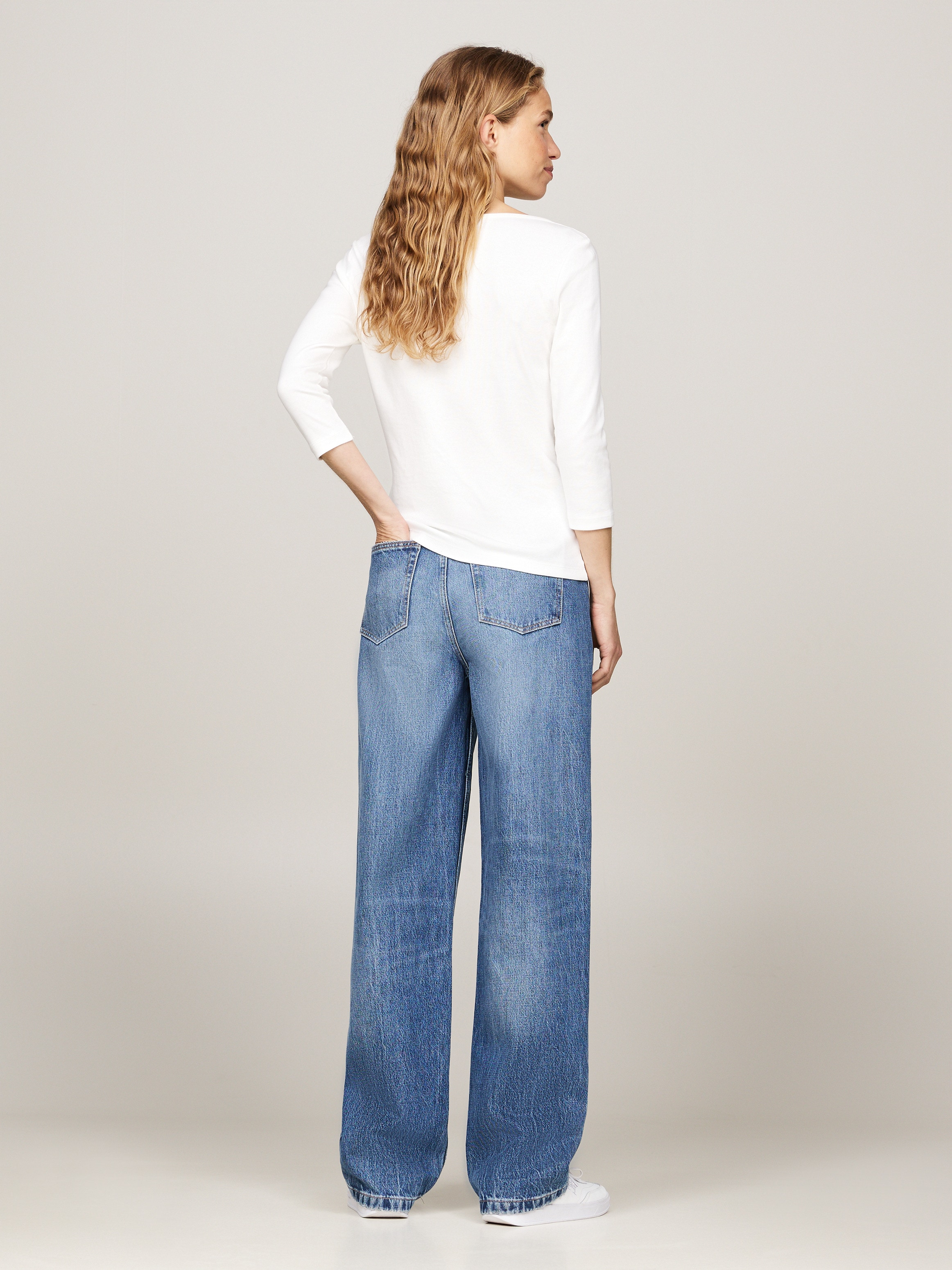 Tommy Hilfiger 3/4-Arm-Shirt »NEW CODY BOAT-NECK« Baumwolle, U-Boot-Ausschnitt, Slim Fit