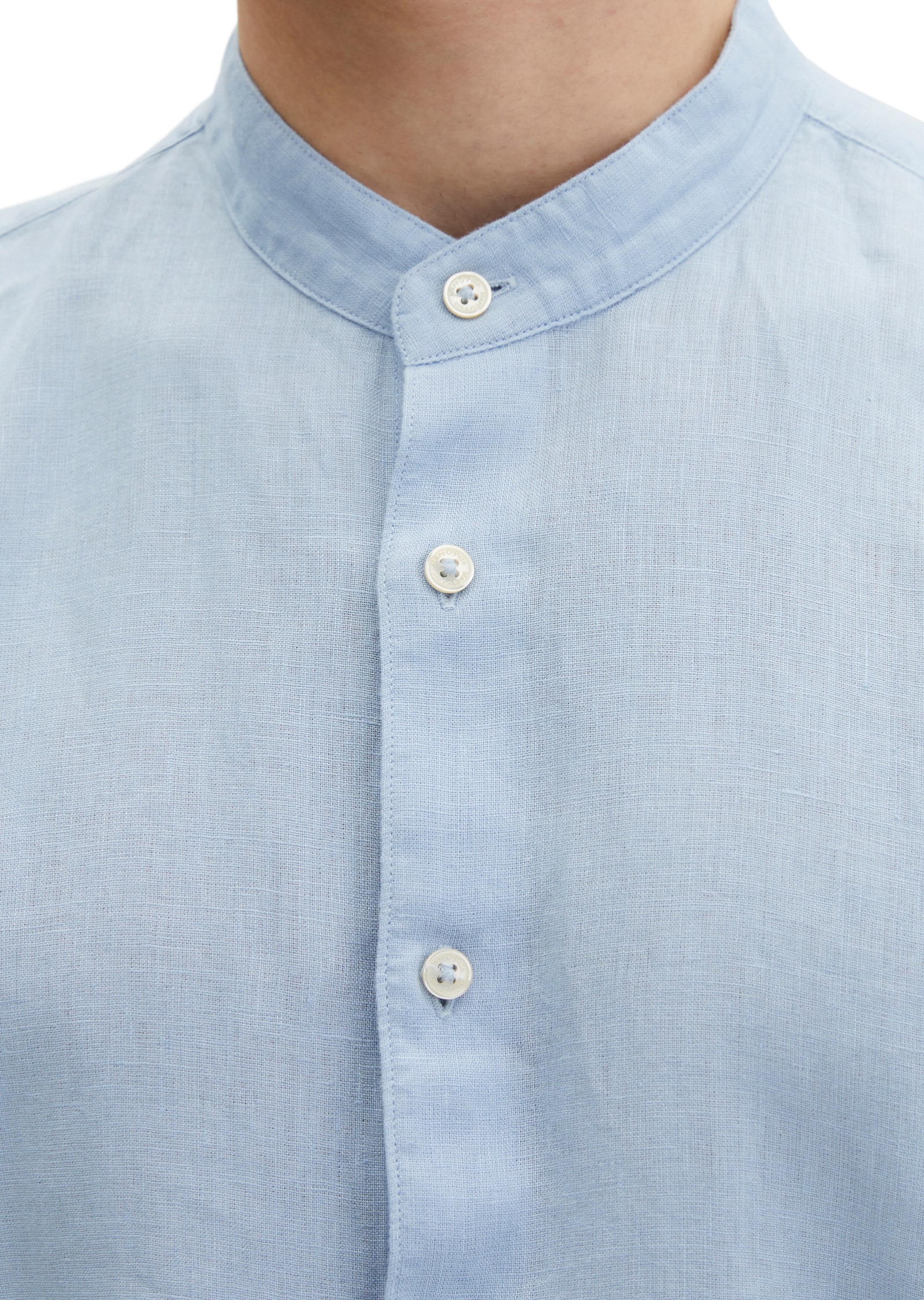 Marc O'Polo Chemise en lin regular en pur lin, chemise col montant
