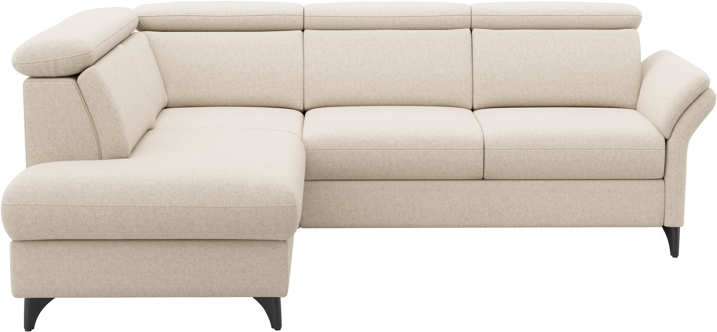 sit&more Canapé d'angle »Glendale, L-Form« inkl. Kopfteilverstellung, wahlweise mit Vorziehsitz und Bettkasten