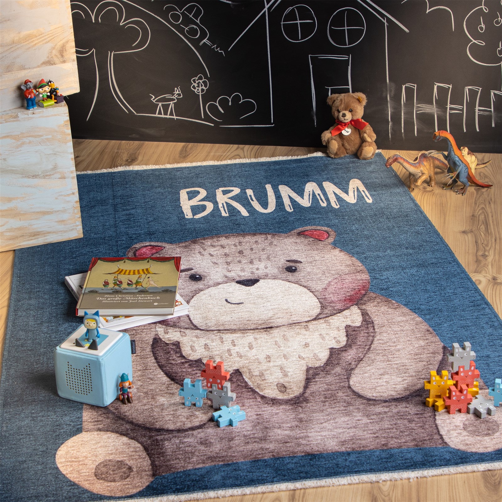 Kayoom Tapis pour enfants »Joanna 623« Rectangulaire 6 mm Höhe Kurzflor, Modernes Muster, Deko, Baumwolle