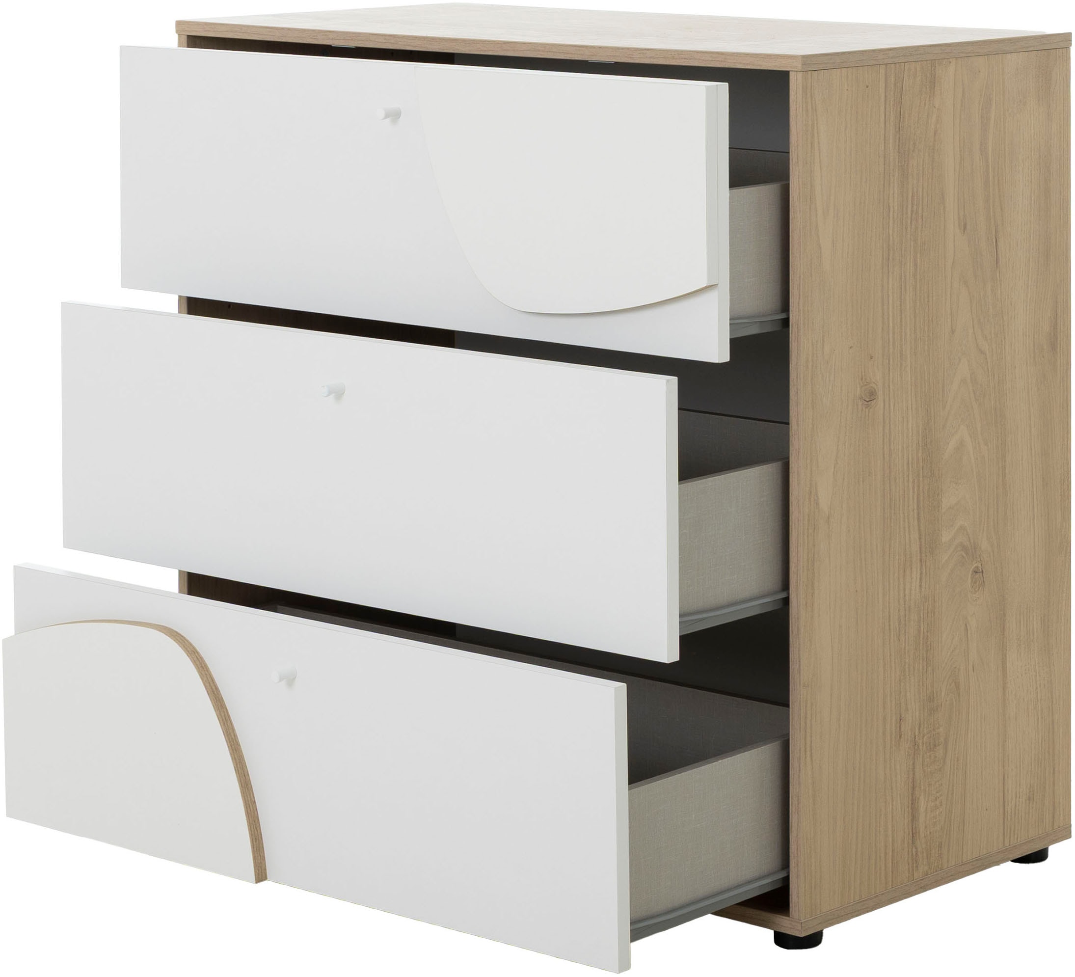 Gami Commode »KOMMODE BASILE 3 SCHUBLADEN« 3 grosse Schubladen