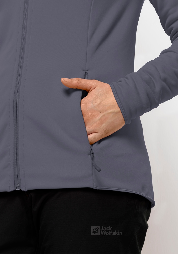 Jack Wolfskin Veste polaire »BAISELBERG HOODED FZ W« mit Kapuze