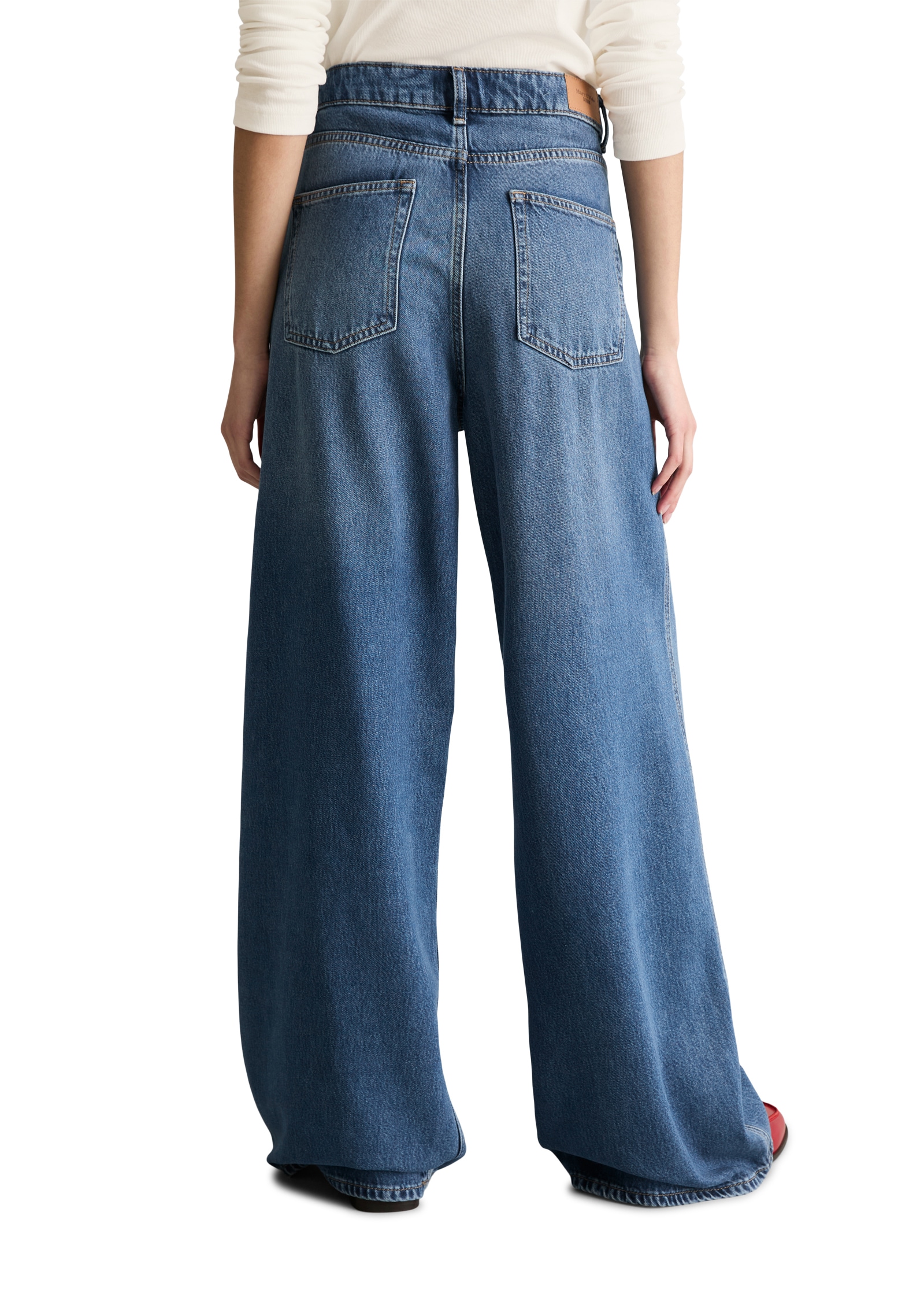 Marc O'Polo DENIM Weite Jeans Model Anjo wide aus fliessendem Lyocell-Mix, High Waist