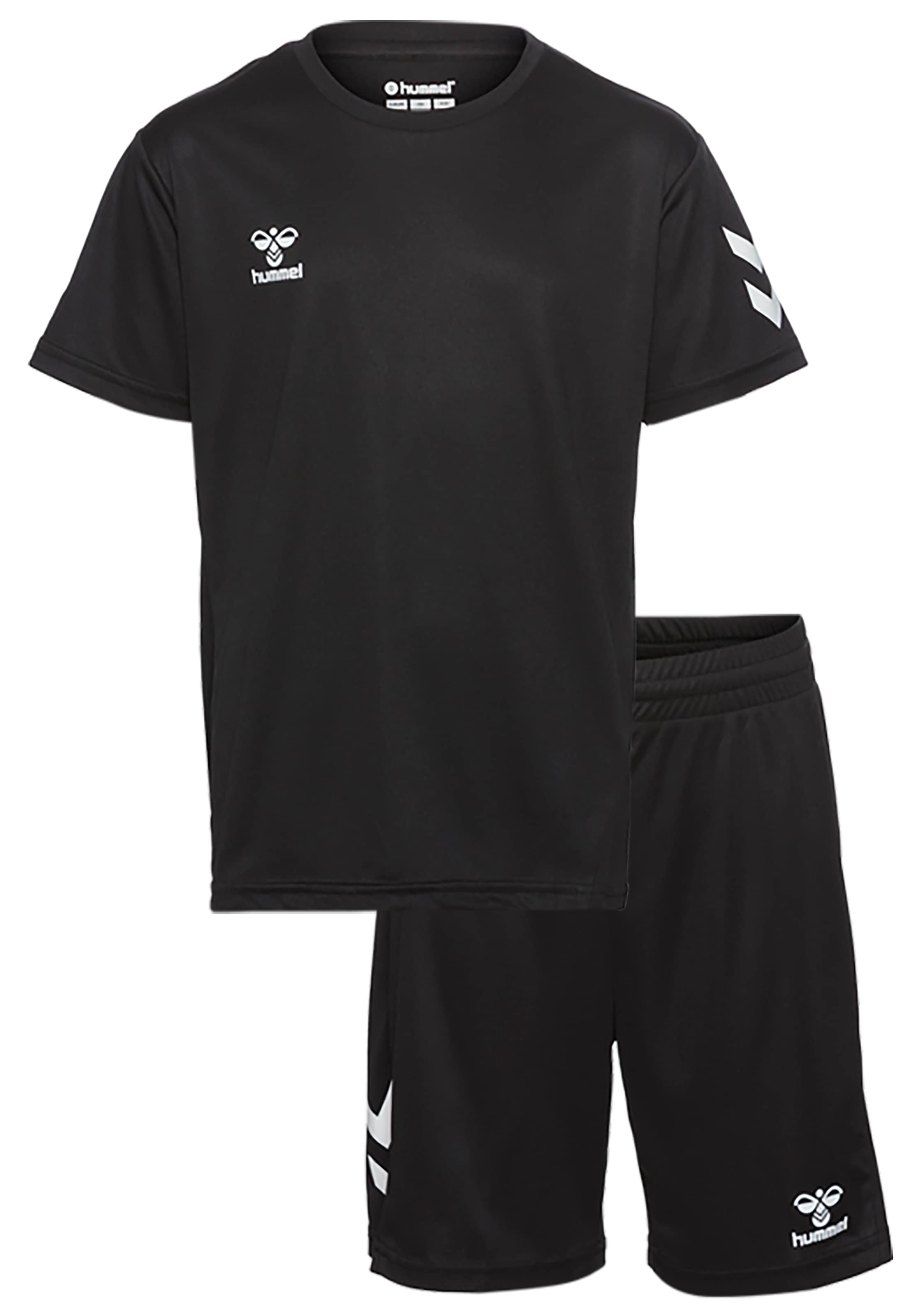 hummel T-shirt & short »HMLLOGO SET KIDS« Set, 2, 2 cuis mit elastischem Bund, aus Polyester, pflegeleicht, sportlicher Stil