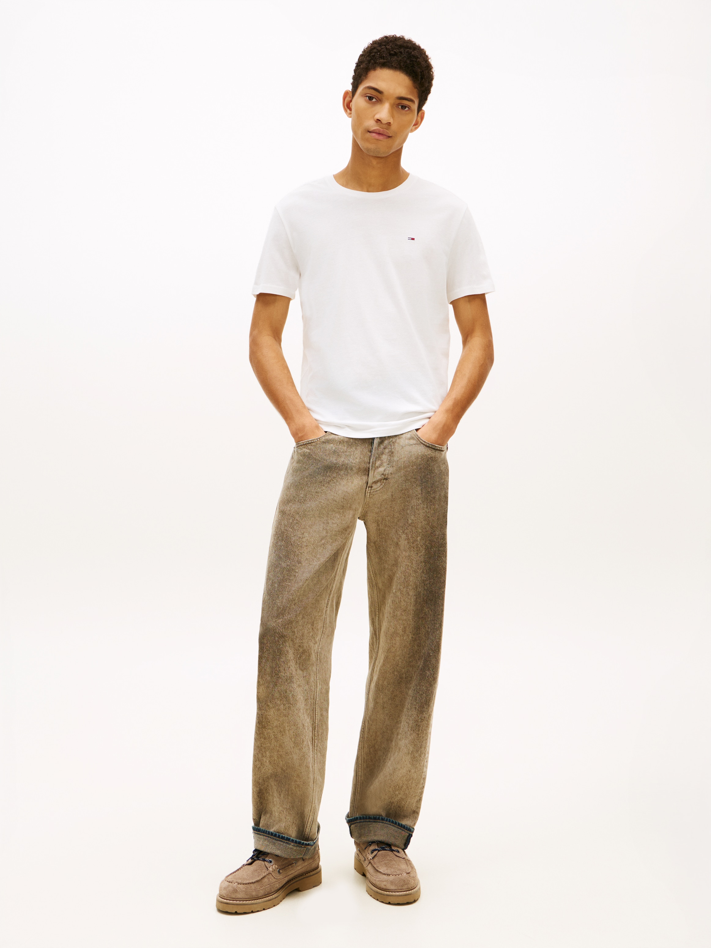 Tommy Jeans T-Shirt »TJM EXTRA SLIM 3 PACK« Packung, 3 Mit Rundhalsausschnitt