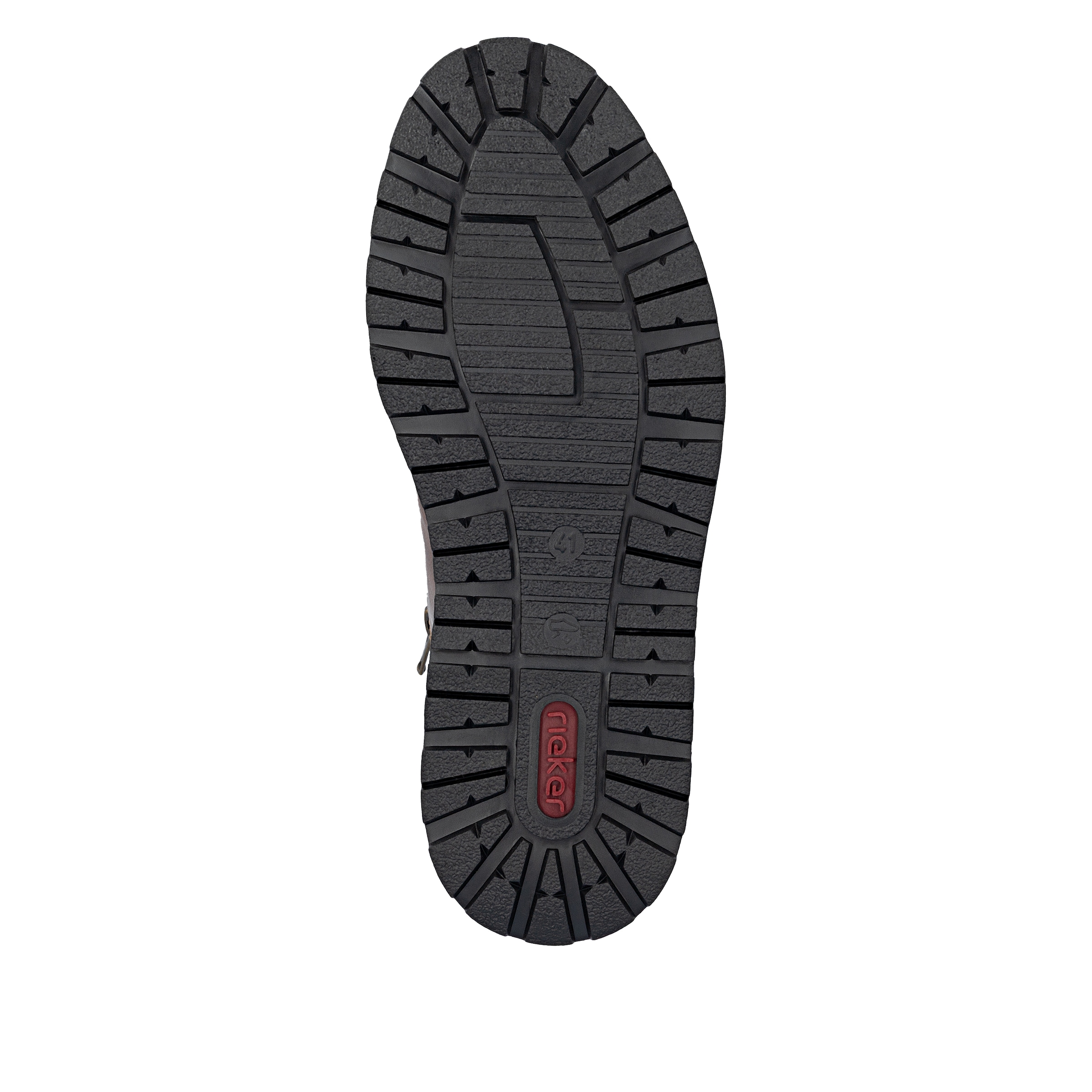 Rieker Chaussure à lacets  derby business, chaussure basse, sneaker casual avec fermeture éclair intérieure