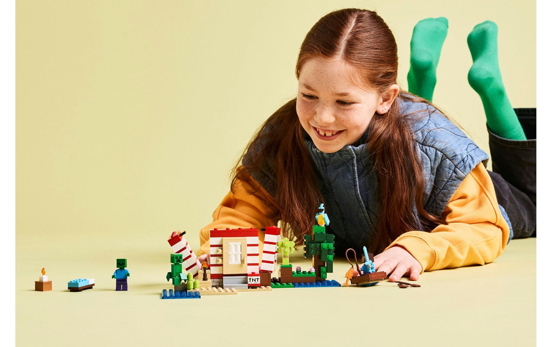 LEGO® Spielbausteine »Minecraft Das TNT-Dschungelhaus 21275«