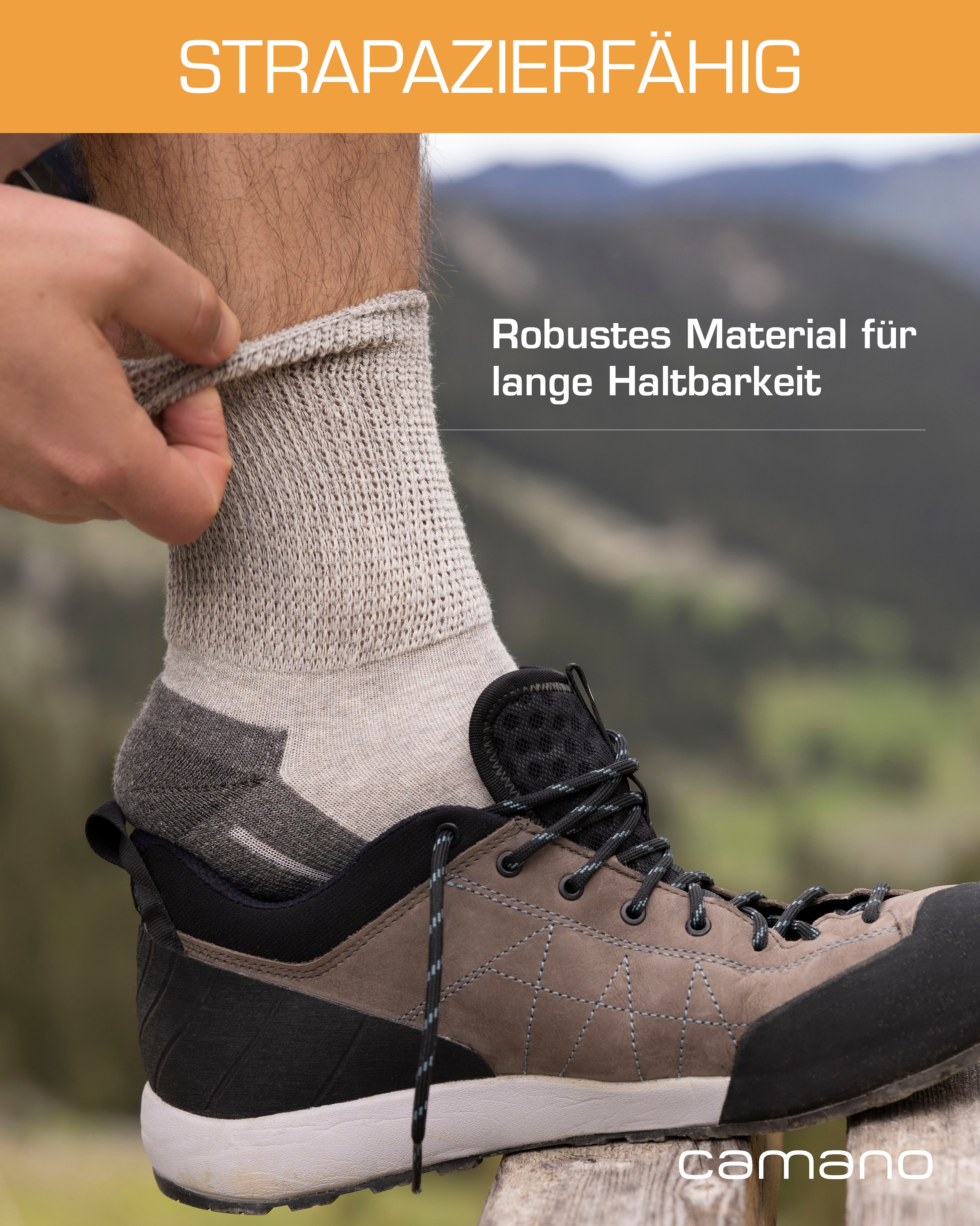 Camano Chaussettes »function« 4 cuis tlg. perfekte Feuchtigkeitsregulation