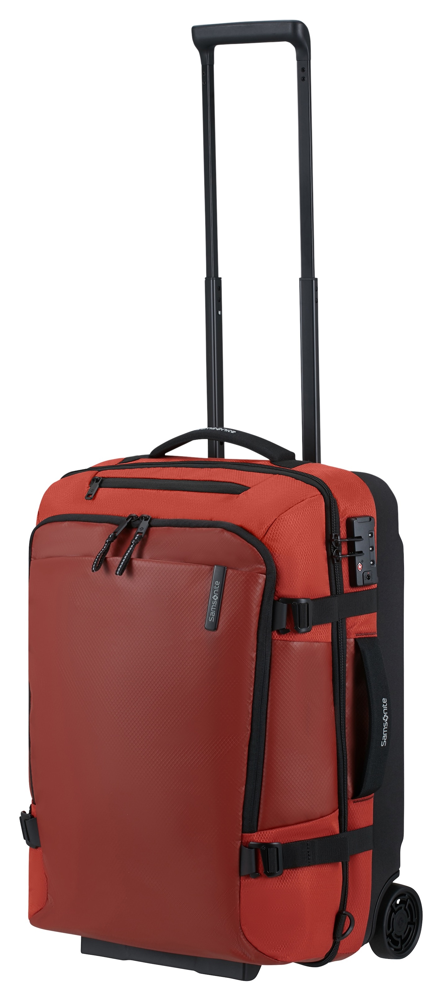 Samsonite Sac de voyage »ARMOX, 55 cm« duffle avec roulettes, serrure TSA, sangles de fixation, châssis trolley