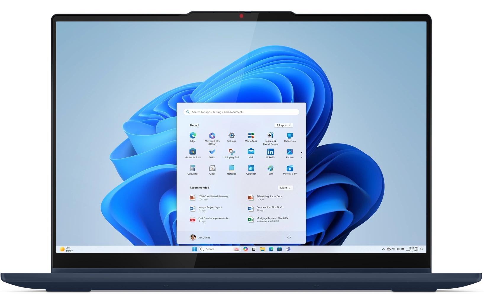Lenovo Ordinateur portable »IdeaPad 5 2-in-1 16IAL10 (Intel)« / 16 ″ Intel Core Ultra 7 1.000 Go SSD NPU intégrée (Neural Processing Unit)