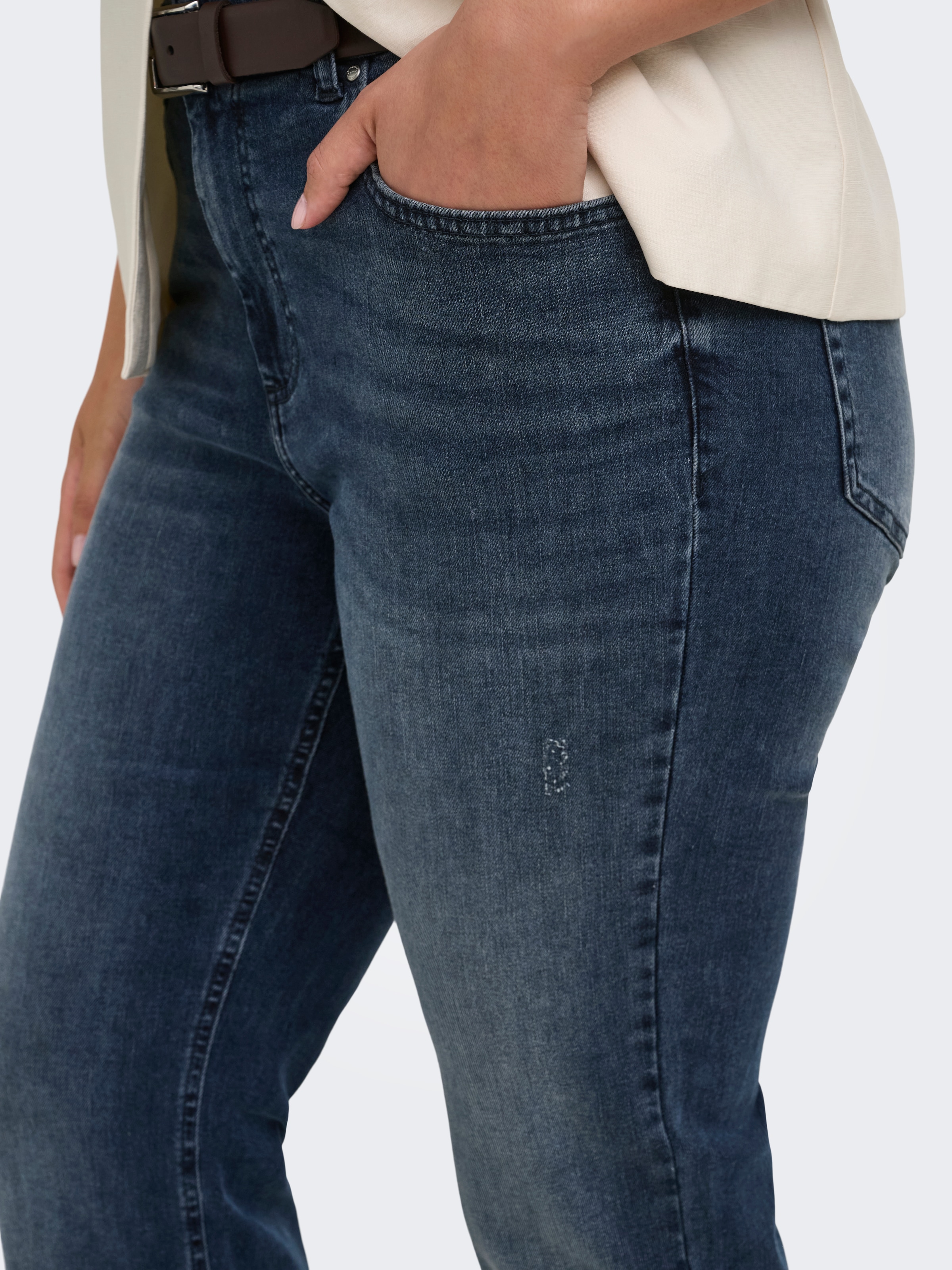 ONLY CARMAKOMA Bootcut-Jeans »CARWILLY HW FLARED DNM REA409 NOOS« Baumwollmischung, bootcut fit, High Waist