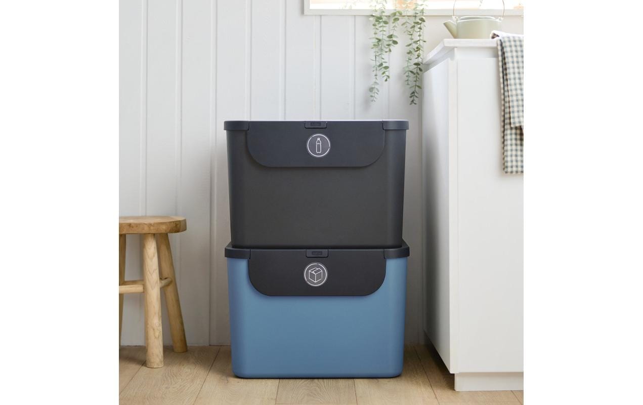 ROTHO Mülleimer »Rotho Recyclingbehälter ALBULA 2 tlg. 110 l« 2 Behälter