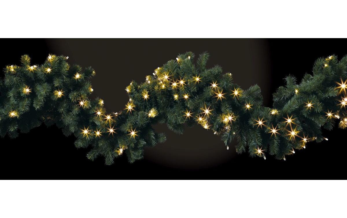 STT LED Dekofigur »LED Green Garland 160« Warmweiss
