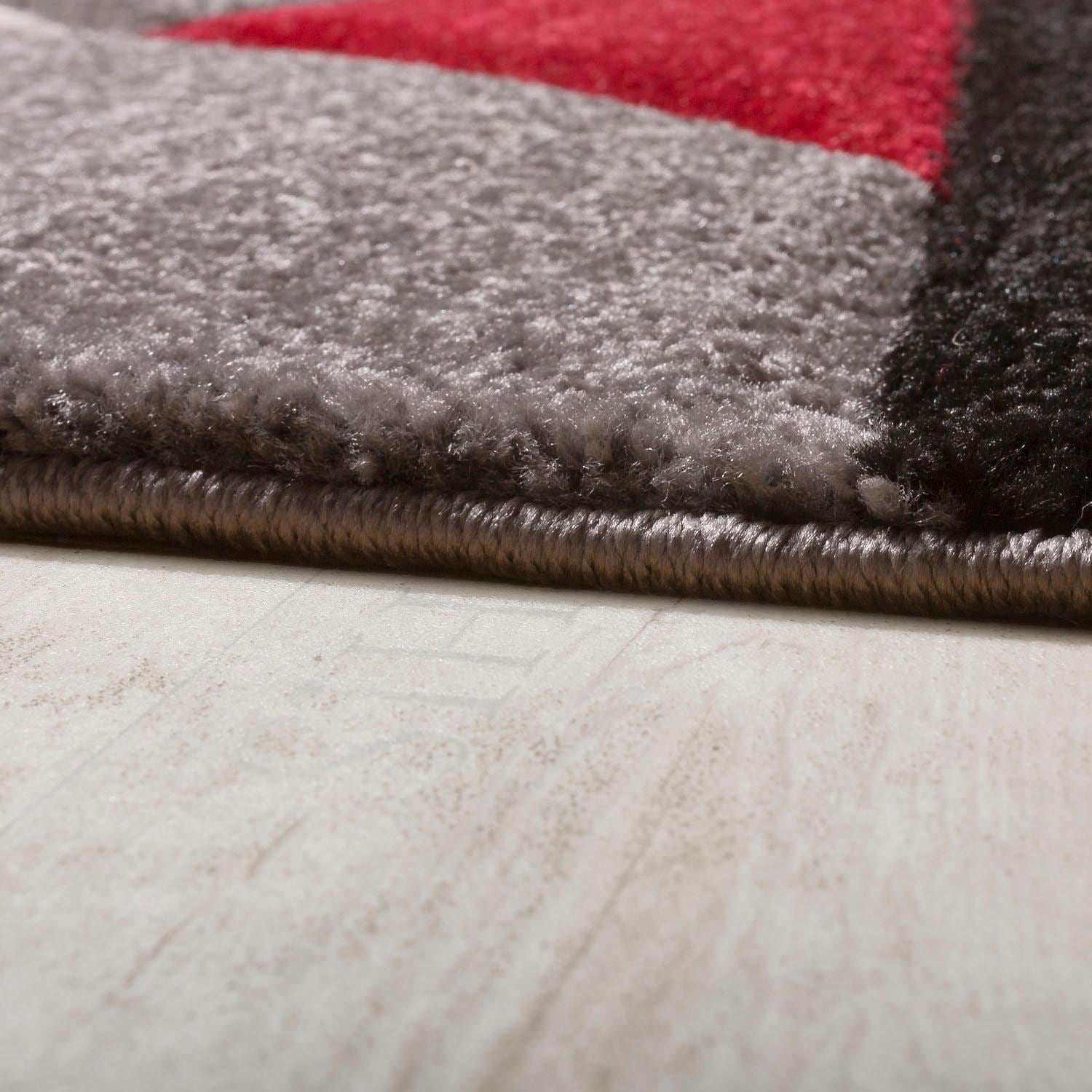 Paco Home Chemin de table »Diamond 664« Rectangulaire 18 mm Höhe Teppich-Läufer, Kurzflor, 3D-Design, modernes geometrisches Muster