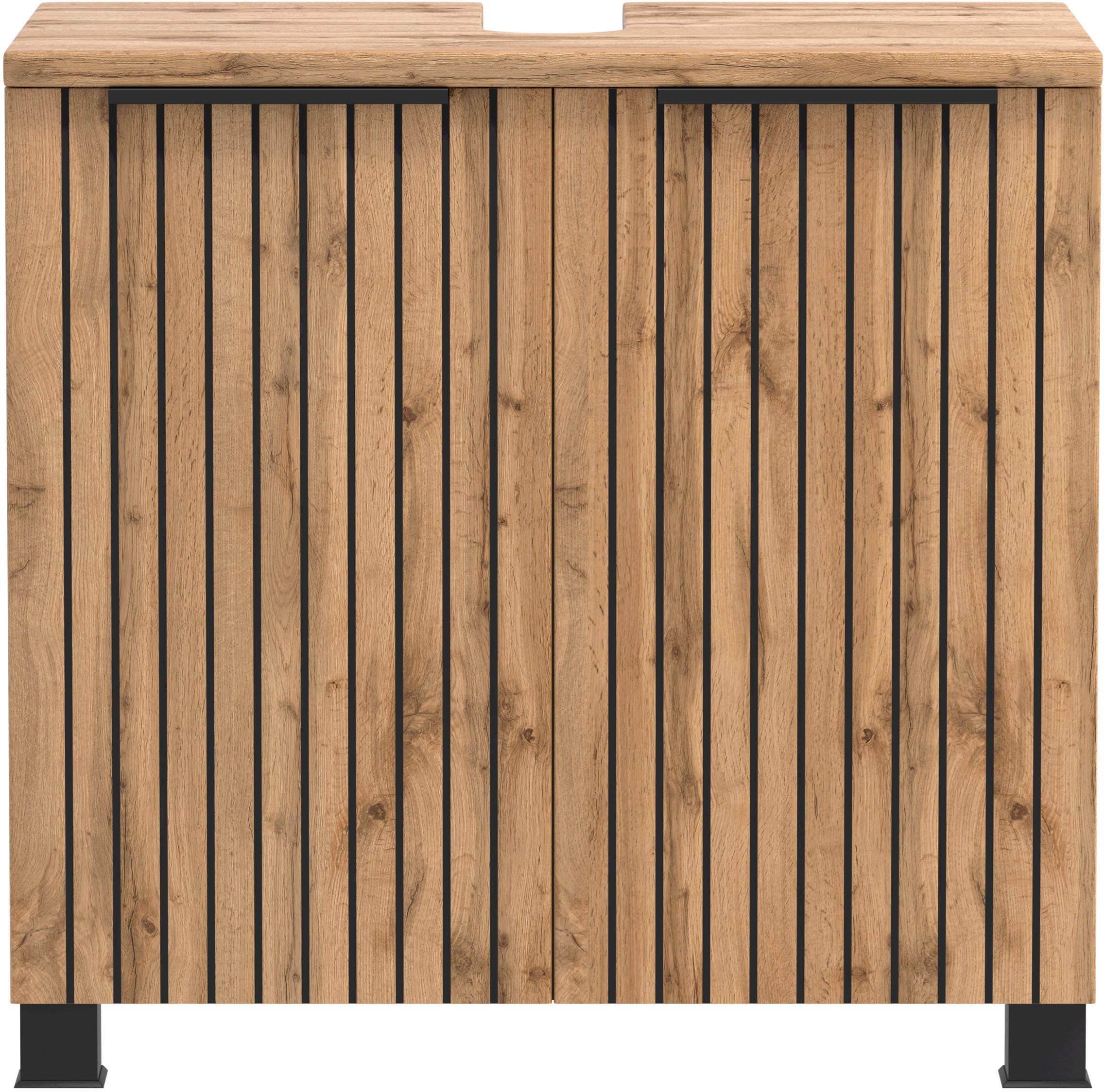 welltime Waschbeckenunterschrank Welltime, Breite 60 cm, 2-türig, gedämpft