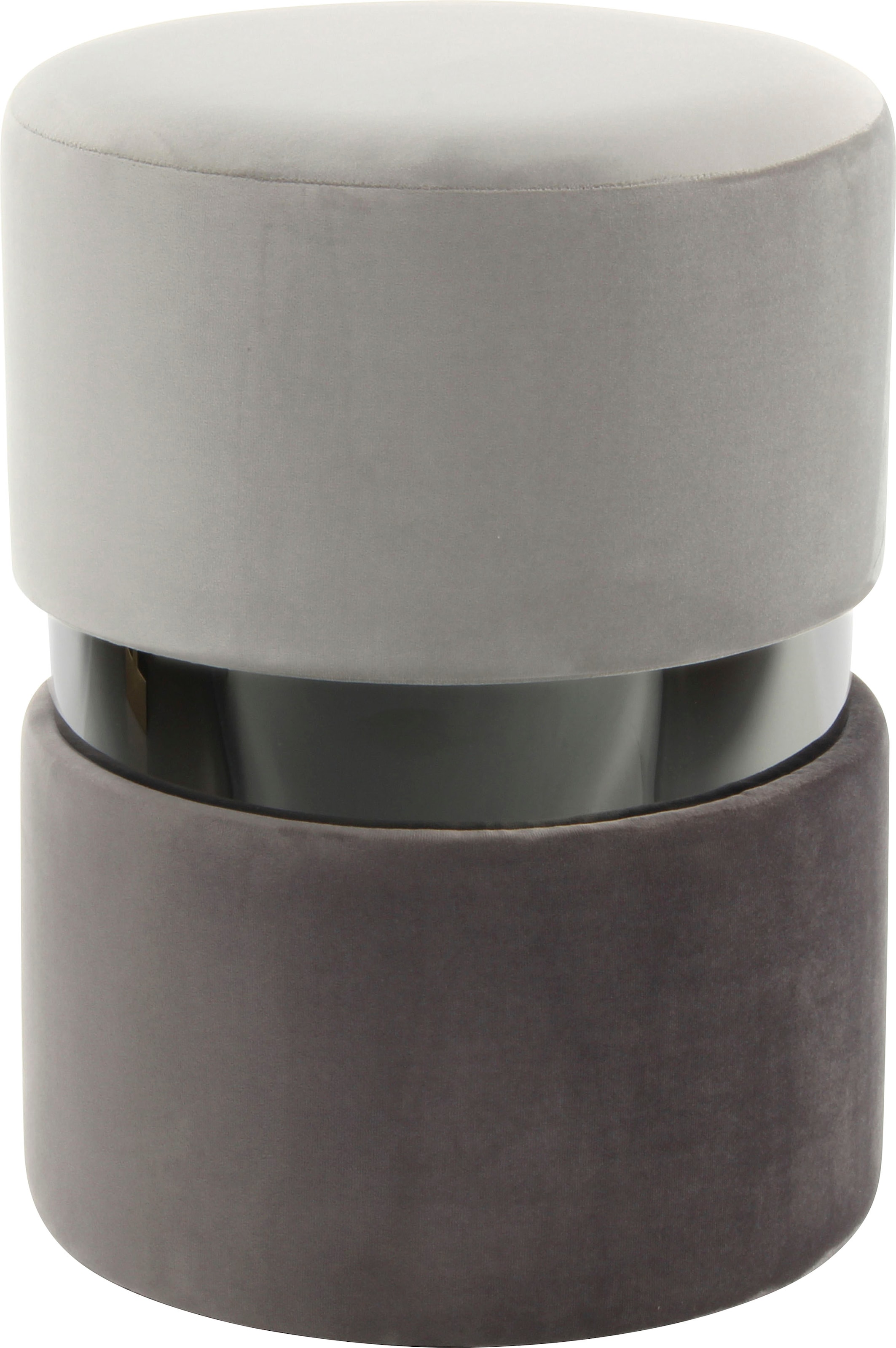 Kayoom Sitzhocker »Hocker Gipsy 825, stilvoller Sitzhocker, runde Form, stilvolles Design« 1 Stk. tlg. samtweich, platzsparend, vielfältig einsetzbar, weiche Polsterung