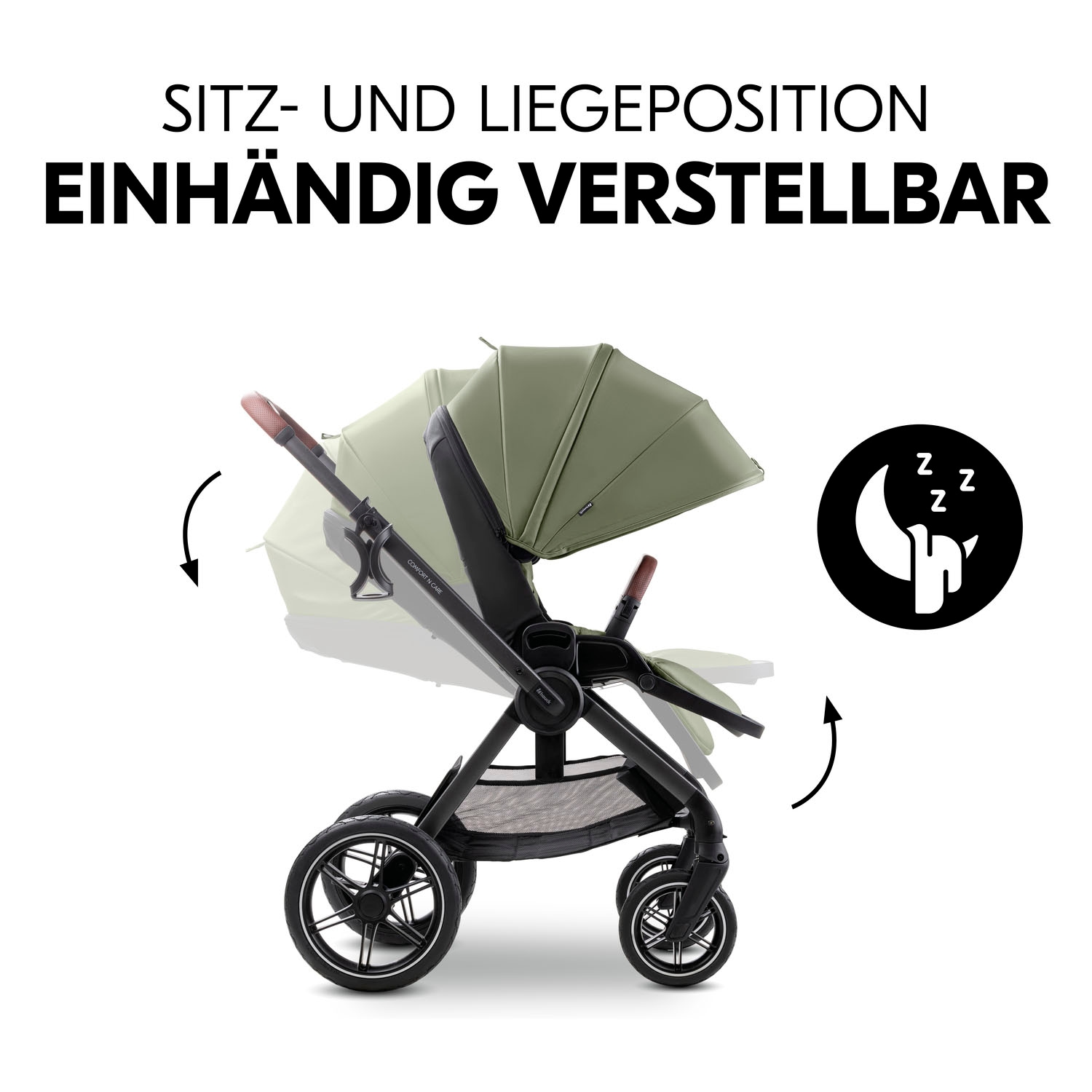 Hauck Kombi-Kinderwagen »Comfort N Care« 22 kg Belastbarkeit bis 22 kg