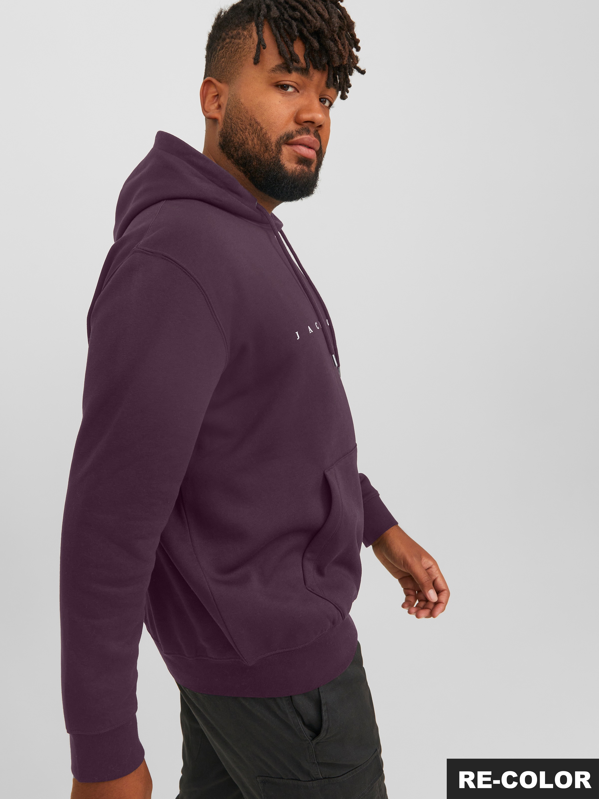 Jack & Jones PlusSize Kapuzensweatshirt »JJESTAR JJ SWEAT HOOD NOOS PLS« mit Kängurutasche