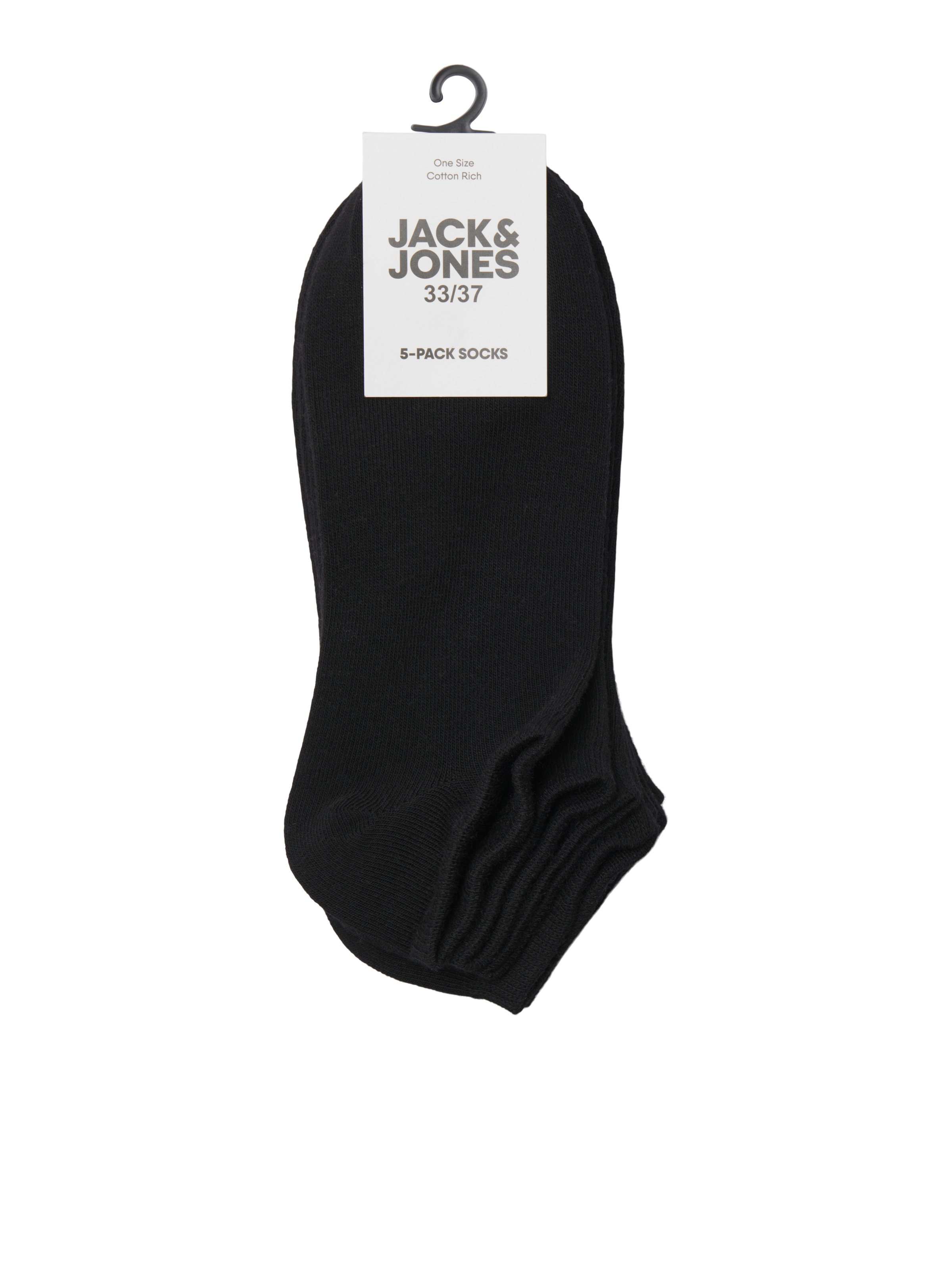 Jack & Jones Junior Socken »JACDONGO im 5er Pack, mit Stretchbund, knöchellang« Packung, 5 Stk. tlg. unifarben, casual, eng, Jersey