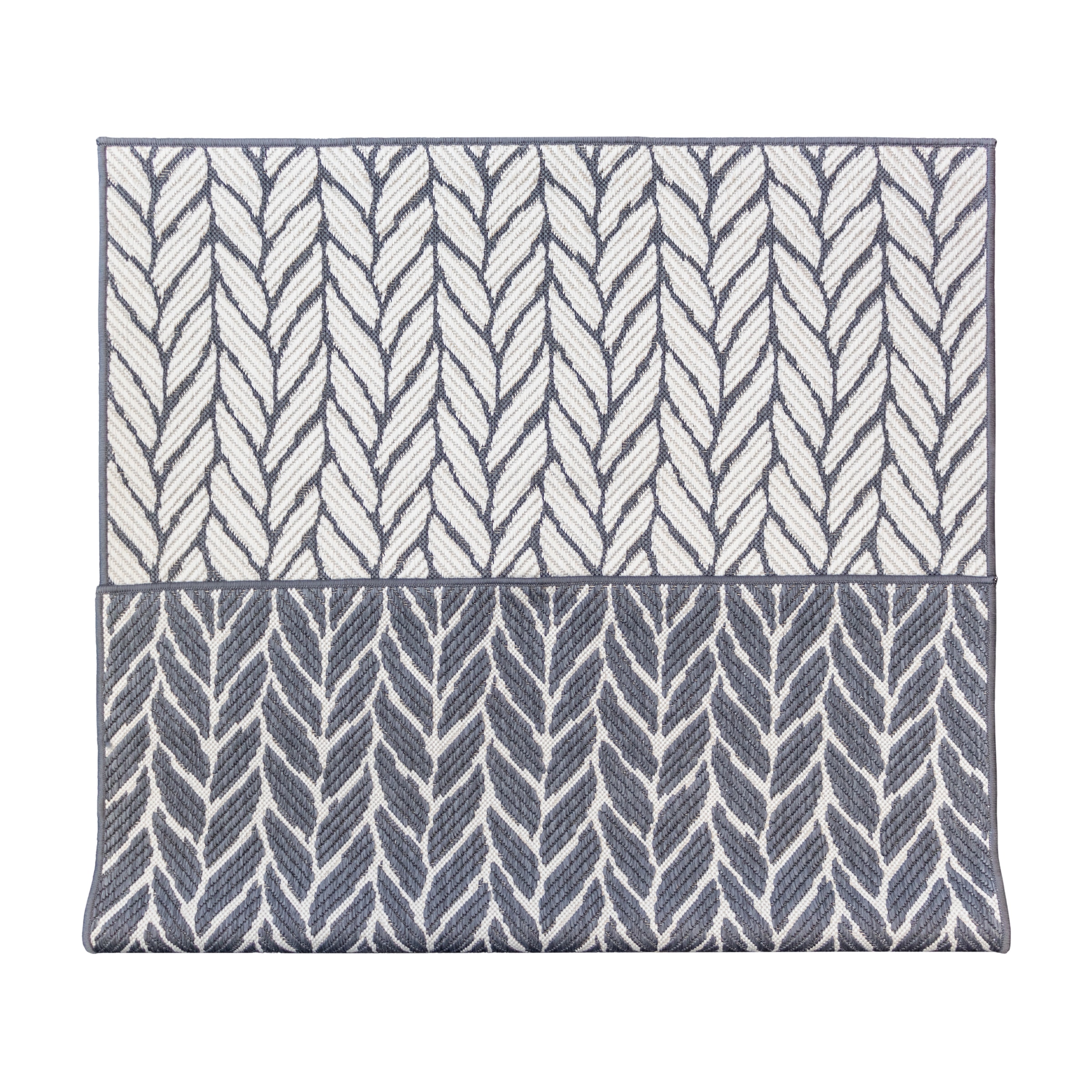 Primaflor-Ideen in Textil Teppich »Outdoorteppich REVERSO - Knitted Joy« rechteckig 5 mm Höhe Wendeteppich, Zopfmuster, In- und Outdoor geeignet, wasserfest