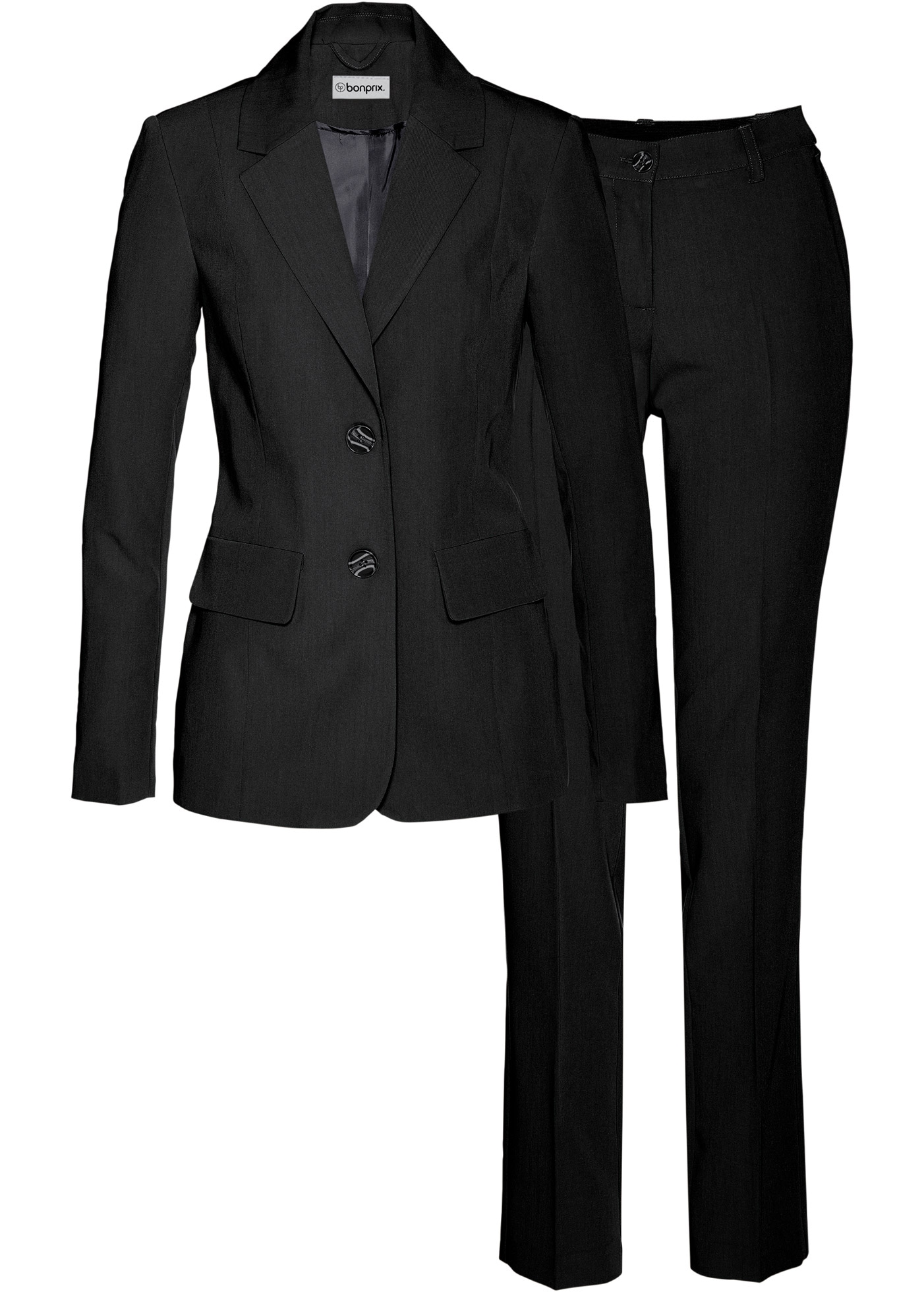 bonprix Hosenanzug »Hosenanzug 2-tlg« Set, 2er, 2 tlg. regular fit Regular Fit, mit Elasthan-Anteil, verschiedene Konfektionsgrössen
