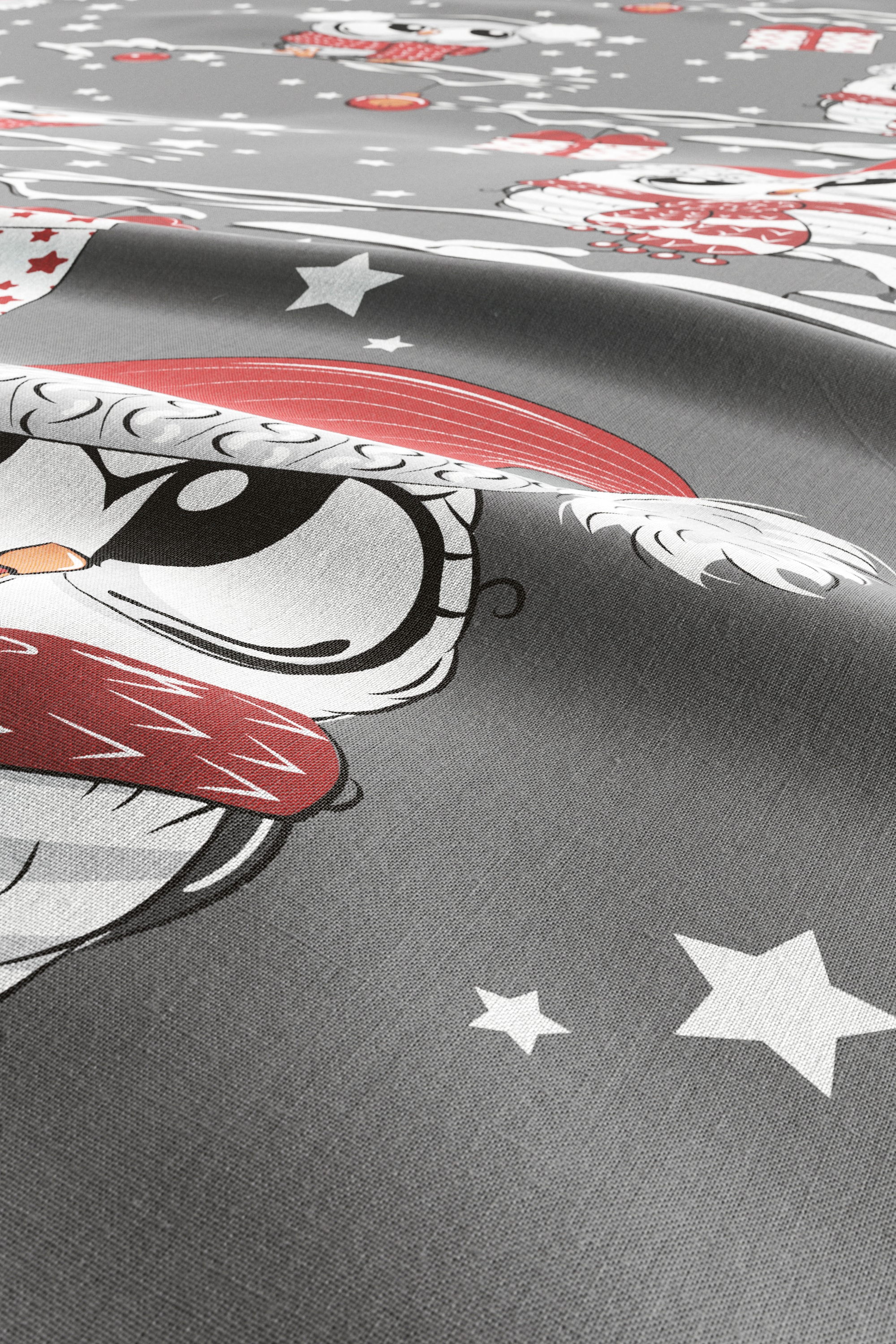 my home Bettwäsche »Janina in Gr. 135x200 oder 155x220 cm« 2 tlg. 100% Baumwolle, viele Winterdesigns: Patchwork, Schneemann, Eule, Bär