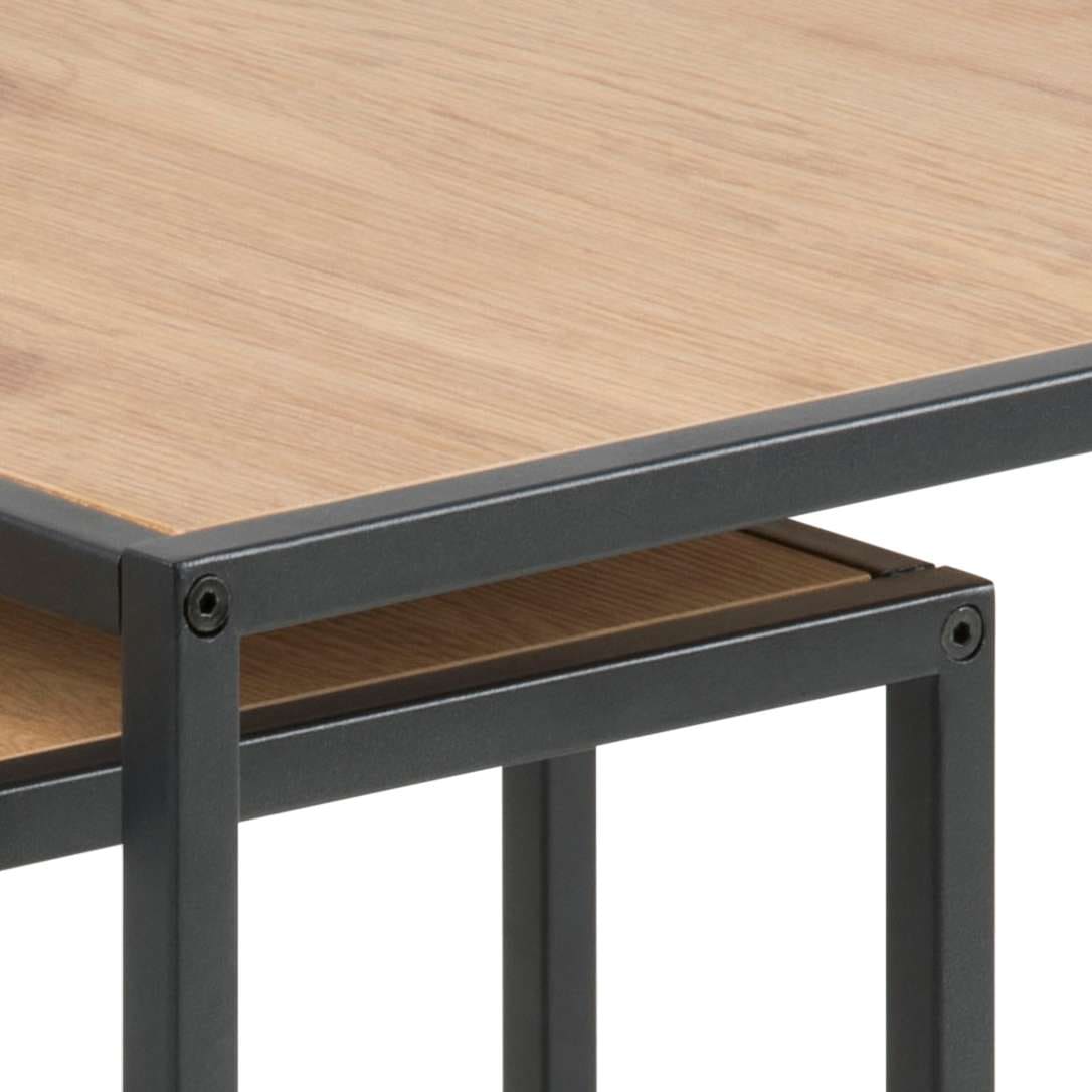 ACTONA GROUP Table basse »Seaford« Table d’appoint, table basse, OTTOs Choice,  ensemble de tables basses, aspect chêne sauvage, structure en acier, set de 2 pièces