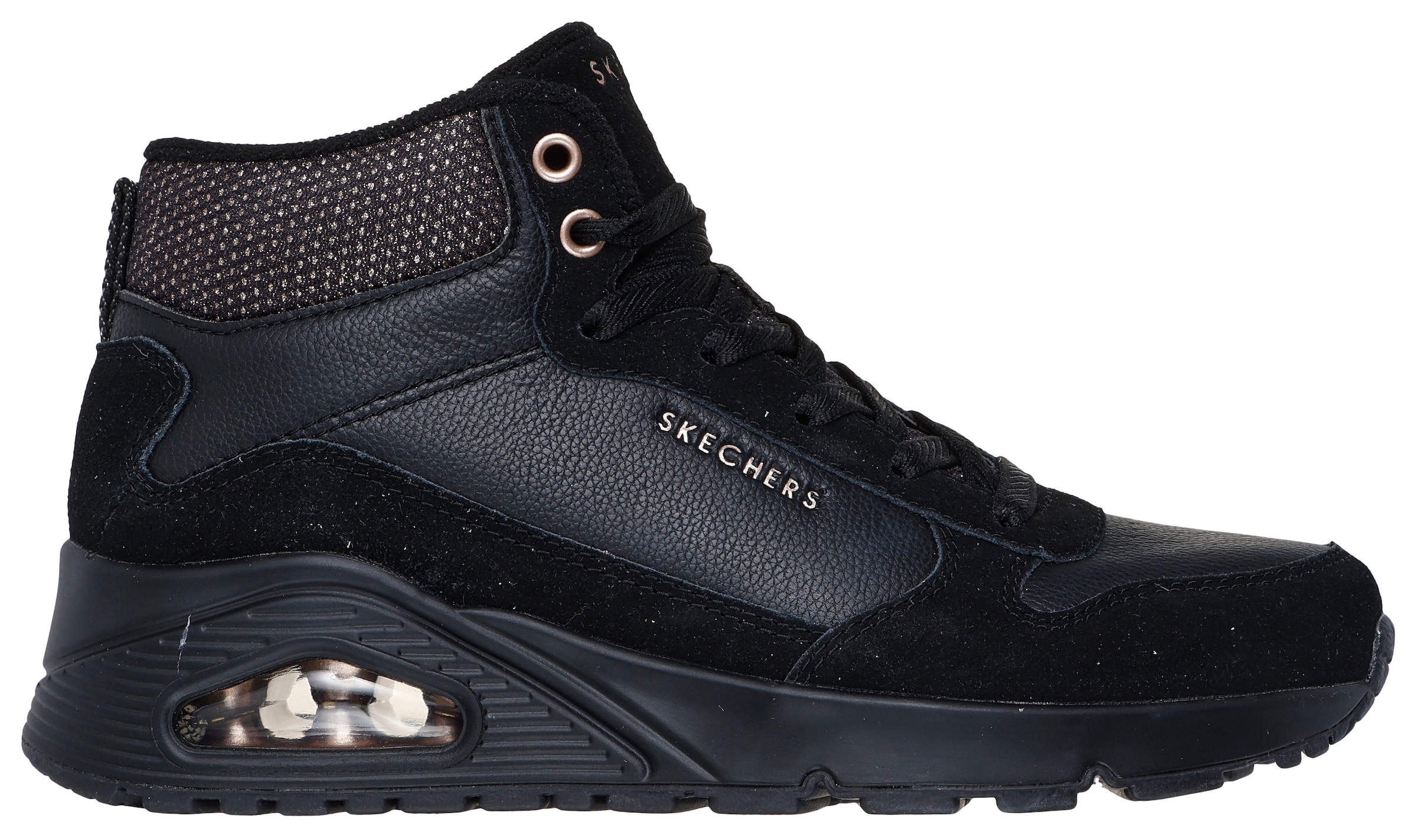 Skechers Baskets compensées »UNO-STACRE SHINE«  sneakers montantes, bottines à lacets avec semelle à chambres d'air