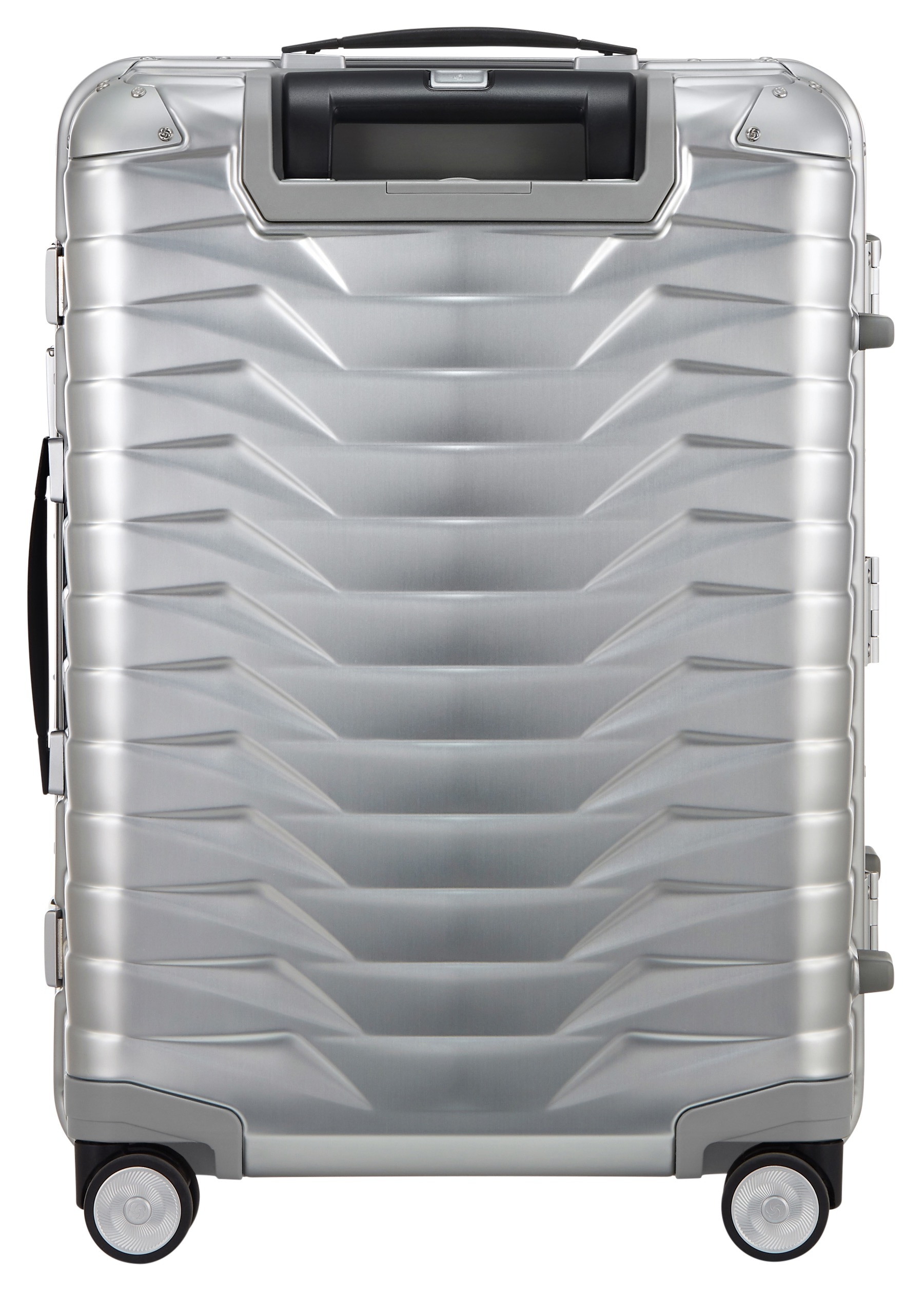 Samsonite Hartschalen-Trolley »PROXIS ALU, verschiedene Grössen« 40 l 4 Rollen aus Aluminium, mit Kreuzspanngurt, mit integriertem Namensschild