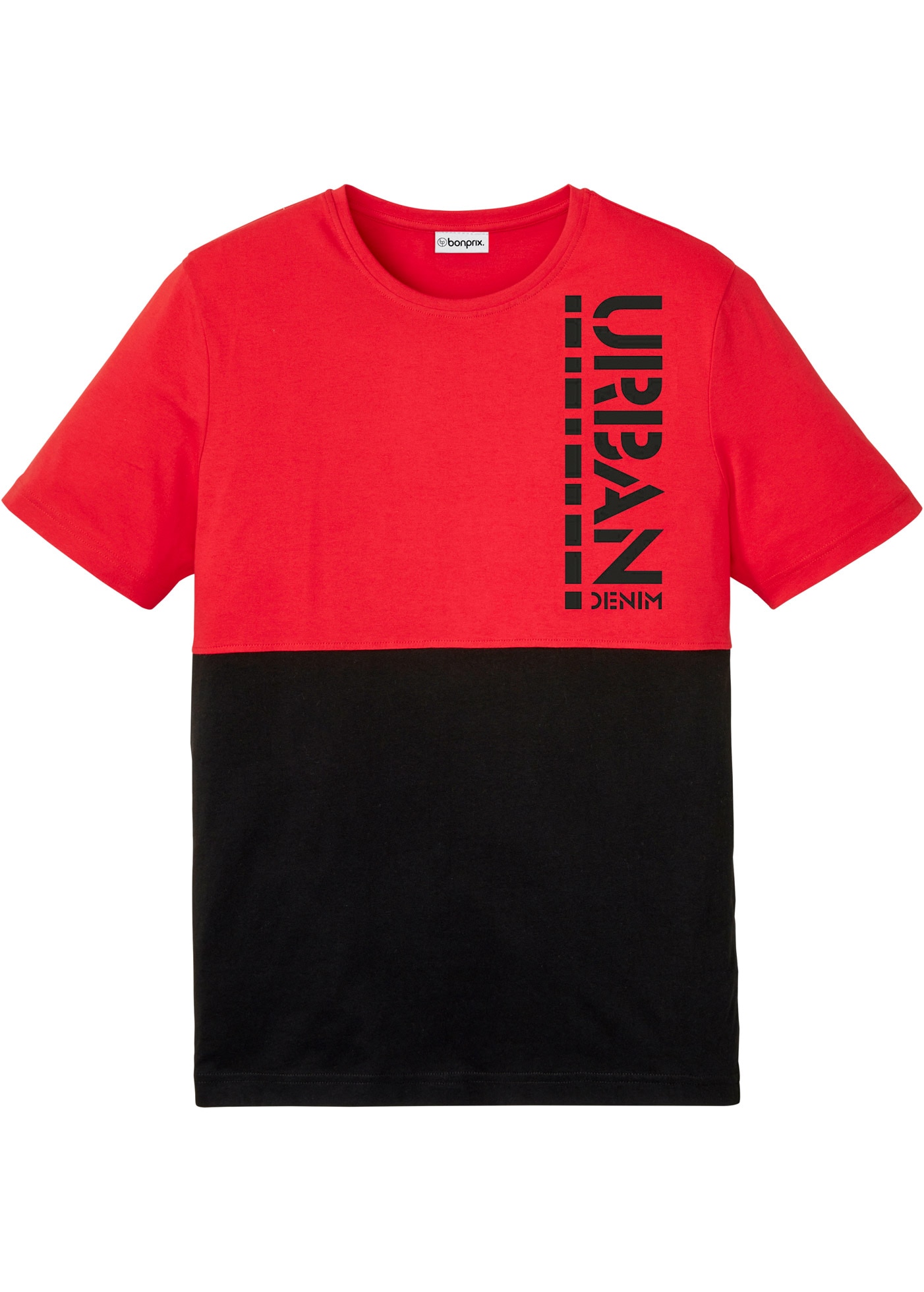 bonprix T-shirt regular fit, kurzärmelig, aus Baumwolle