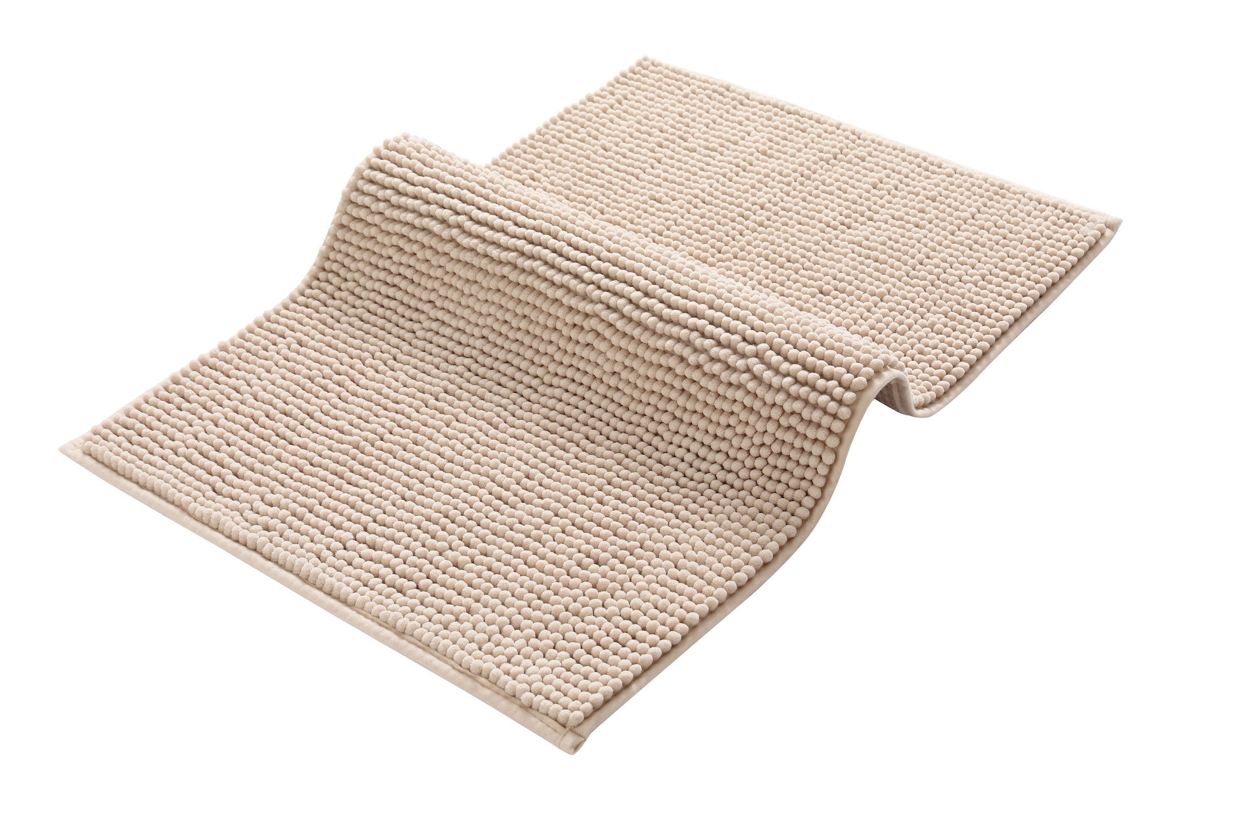 GOODproduct Tapis de bain »Vanessa Chenille, Badvorleger, Badezimmer Teppich, Duschvorleger« Höhe 15 mm Uni Farben, besonders weich