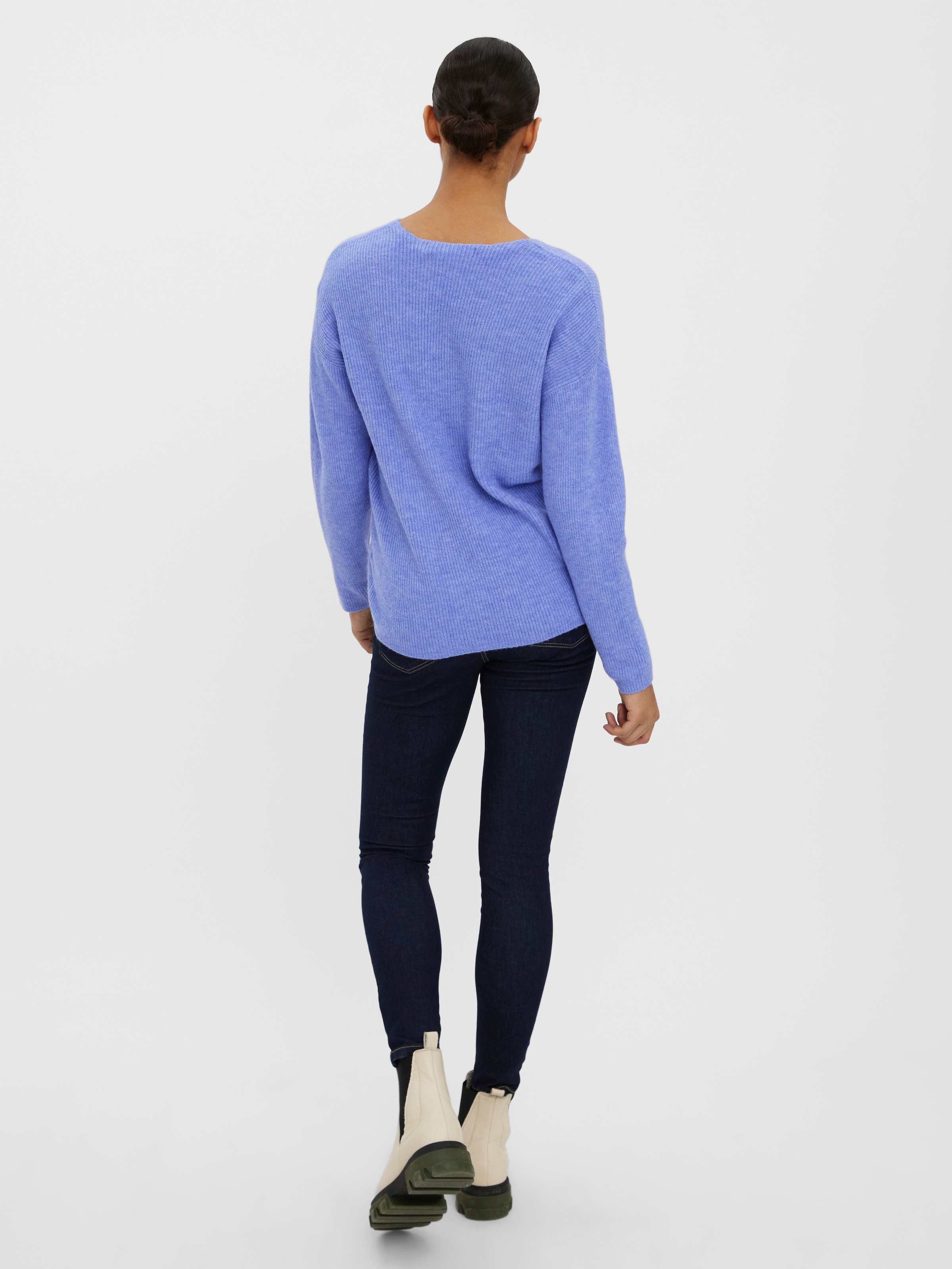 Vero Moda V-Ausschnitt-Pullover »VMCREWLEFILE LS V-NECK BLOUSE NOOS«